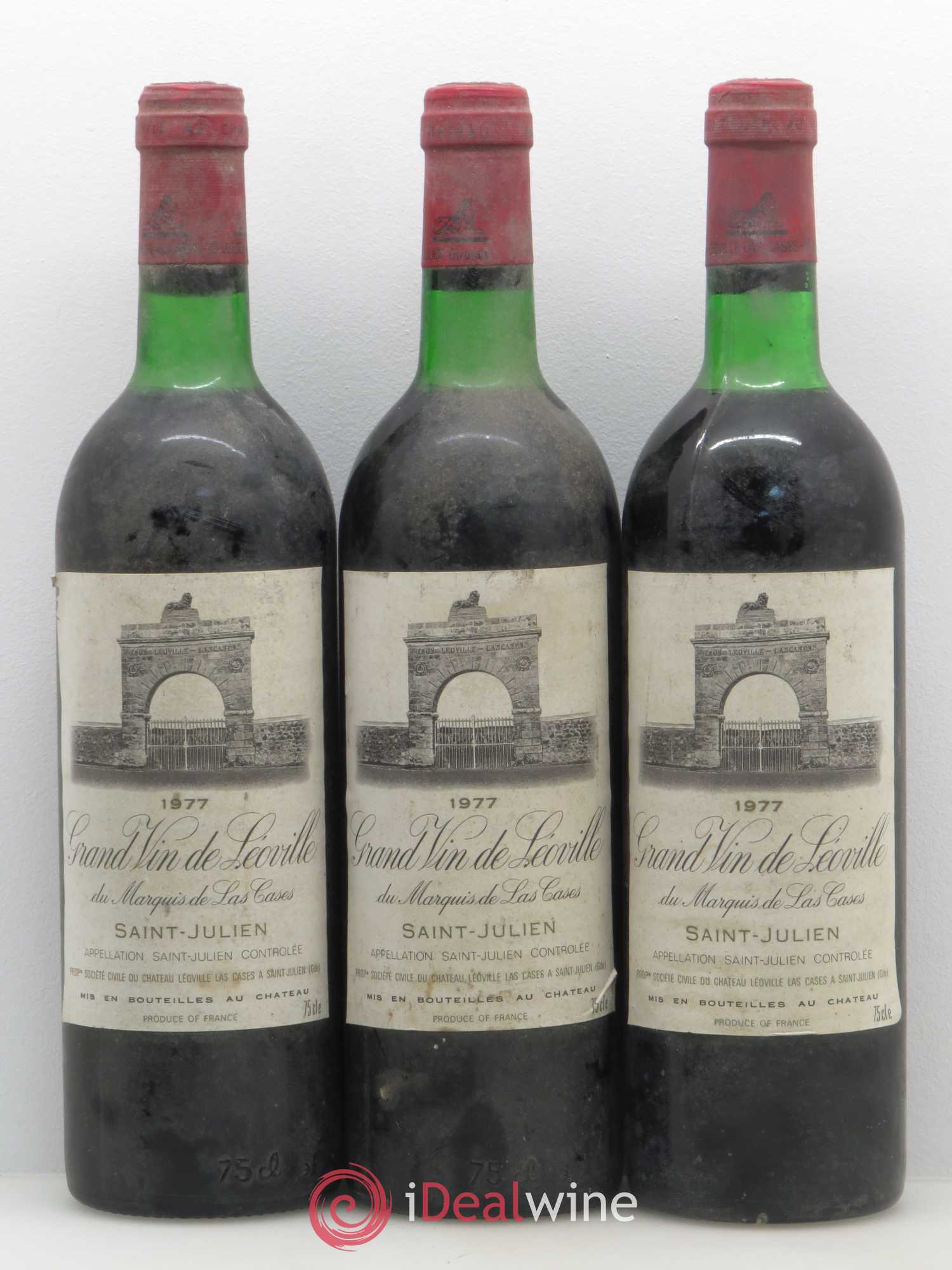 Château Léoville Las Cases 2ème Grand Cru Classé 1977 - Lotto di 6 bottiglie - 1