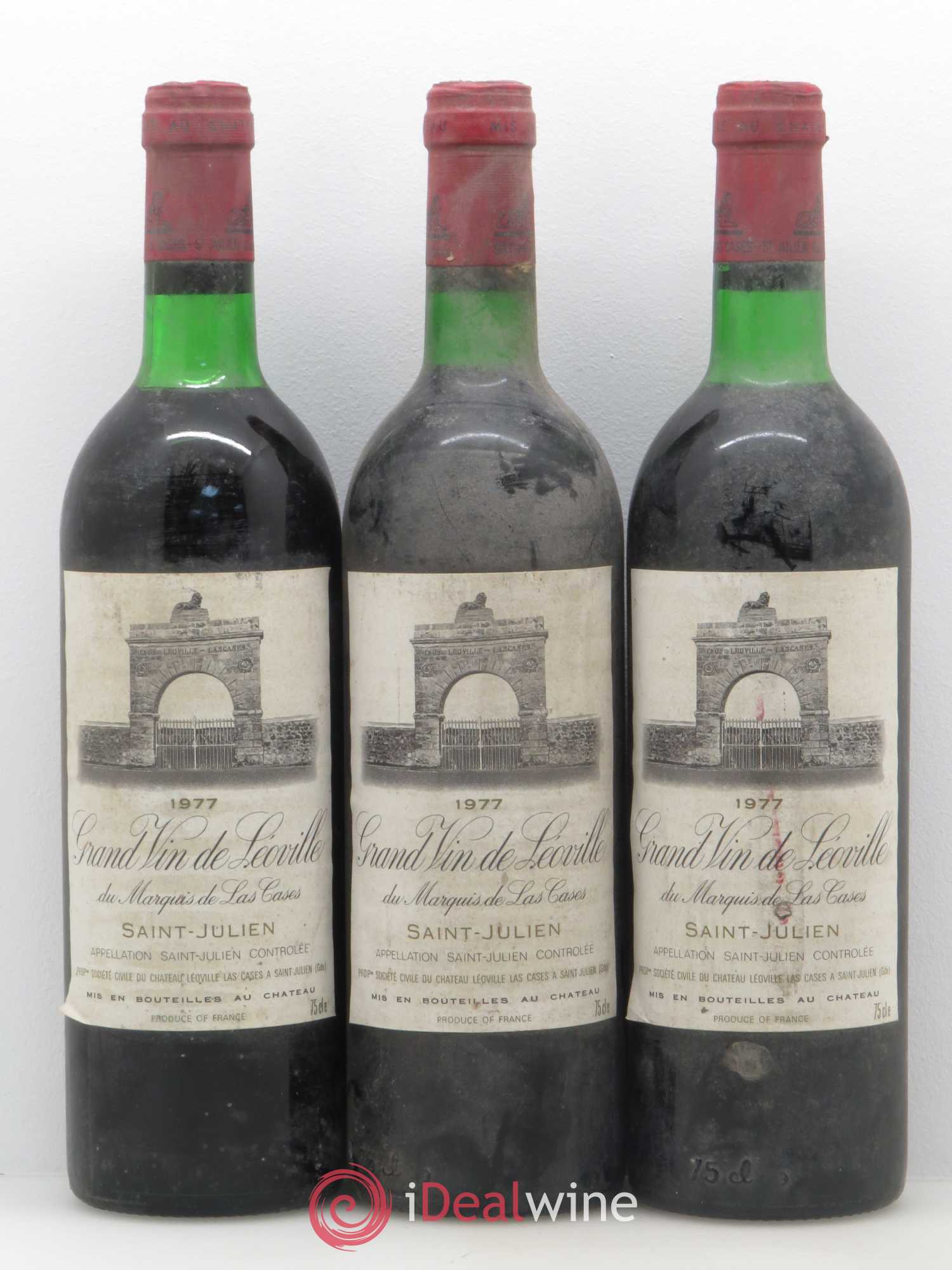 Château Léoville Las Cases 2ème Grand Cru Classé 1977 - Lotto di 6 bottiglie - 2