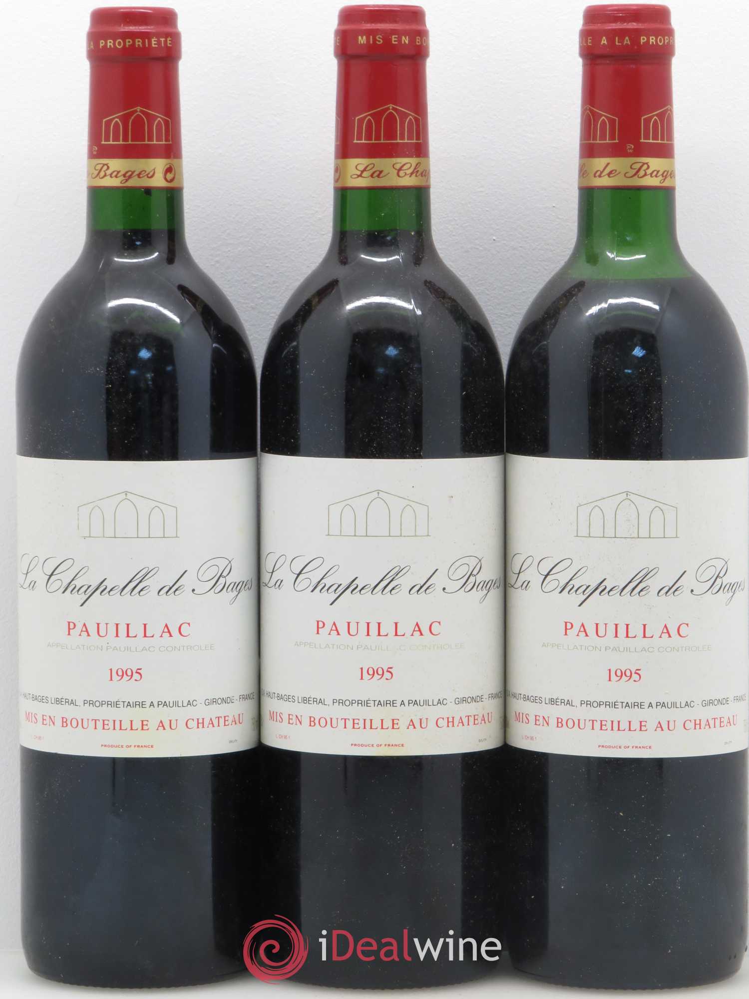 La Chapelle de Haut Bages 1995 - Lot de 3 bouteilles - 0