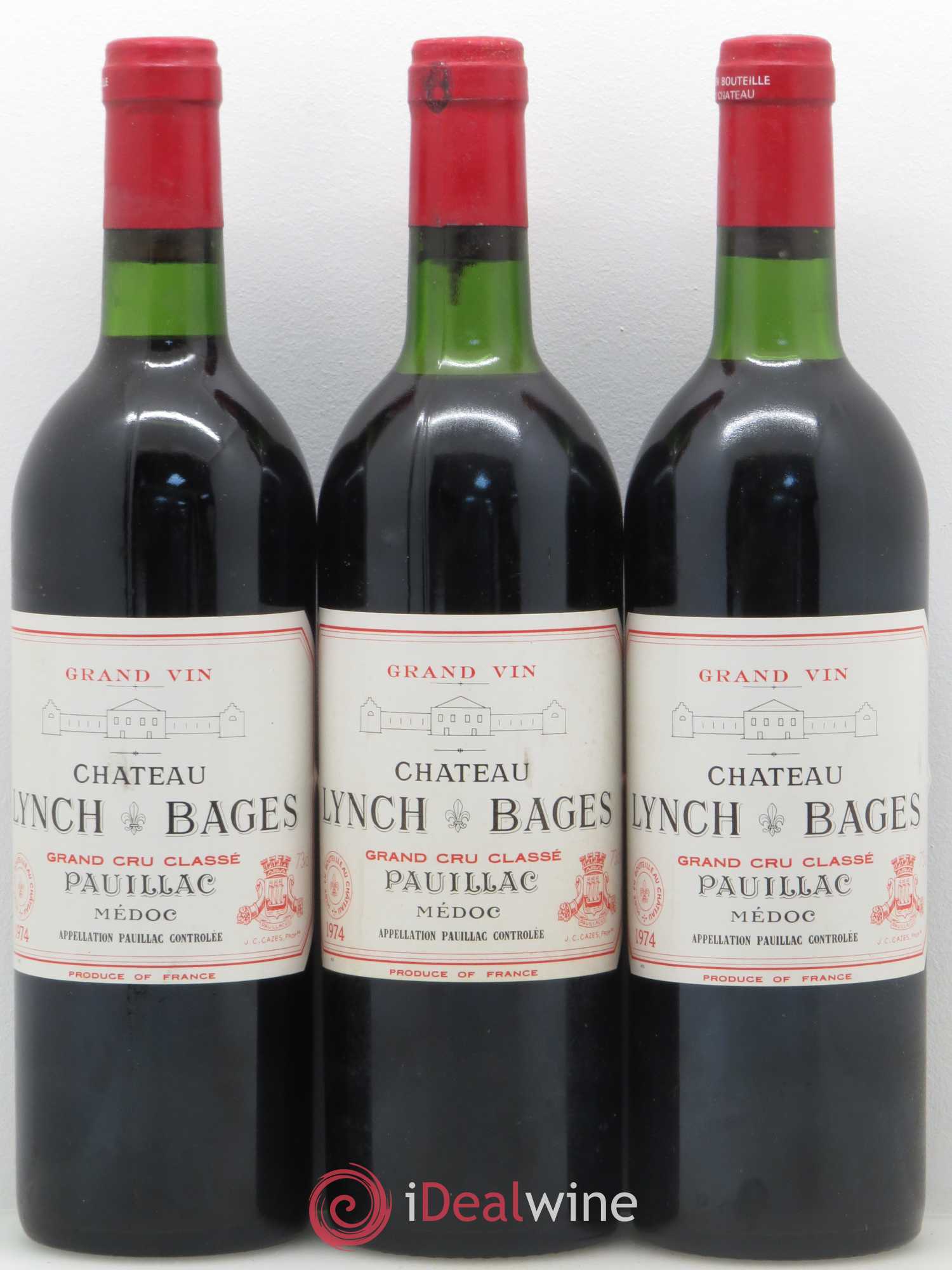 Château Lynch Bages 5ème Grand Cru Classé 1974 - Lot de 6 bouteilles - 2