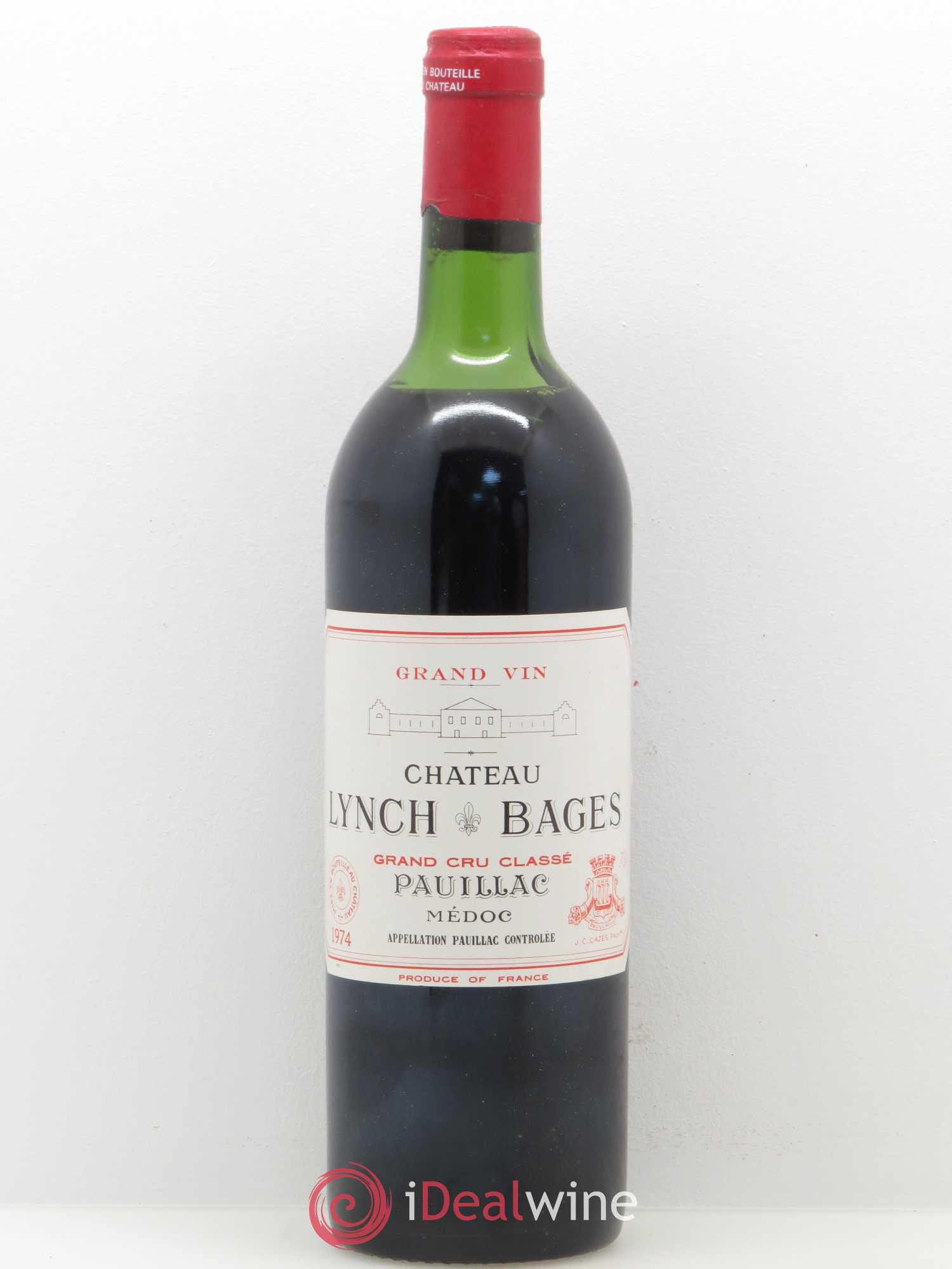 Château Lynch Bages 5ème Grand Cru Classé 1974 - Lot de 1 bouteille - 0