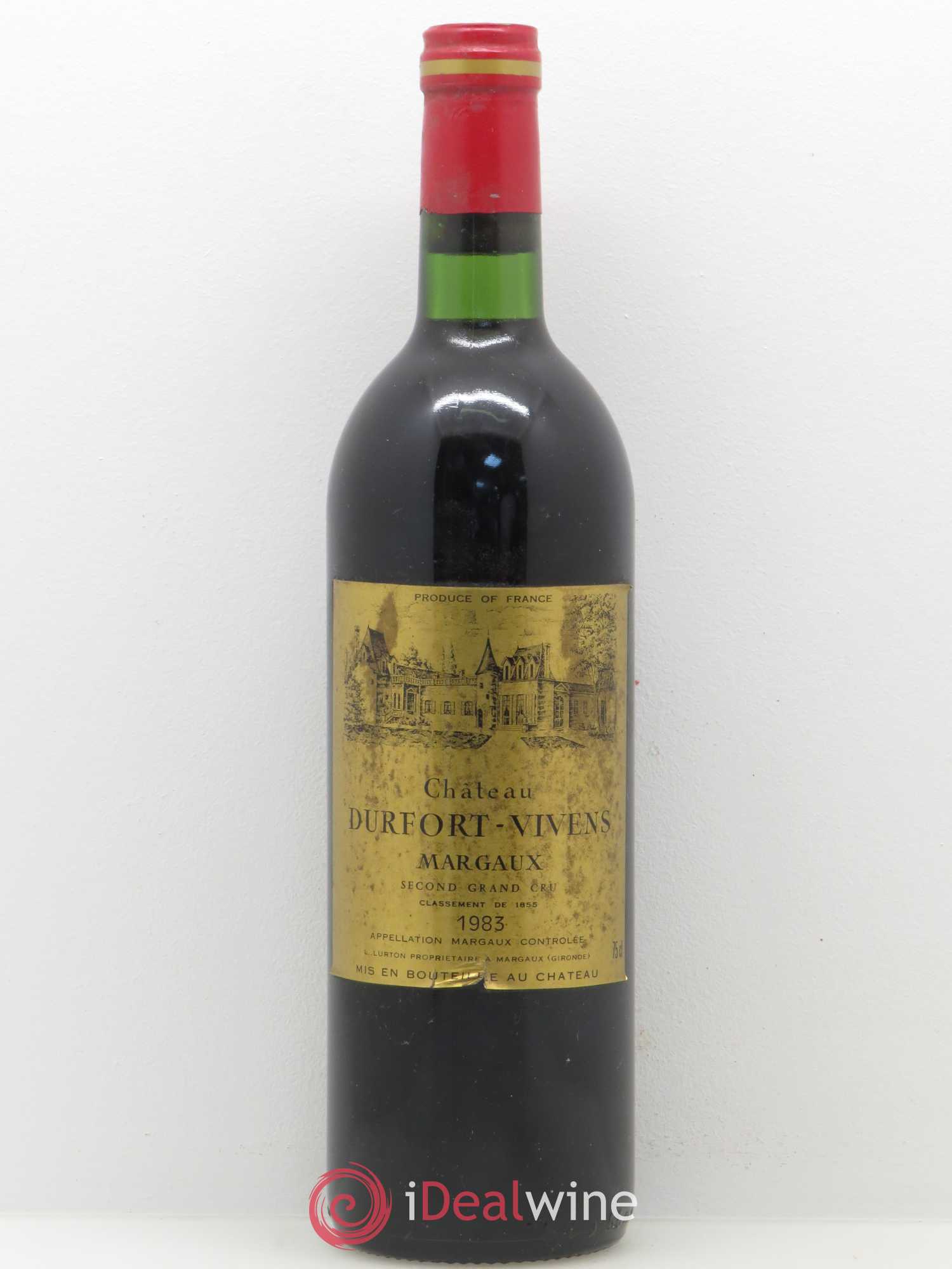 Château Durfort Vivens 2ème Grand Cru Classé 1983 - Lot de 1 bouteille - 0