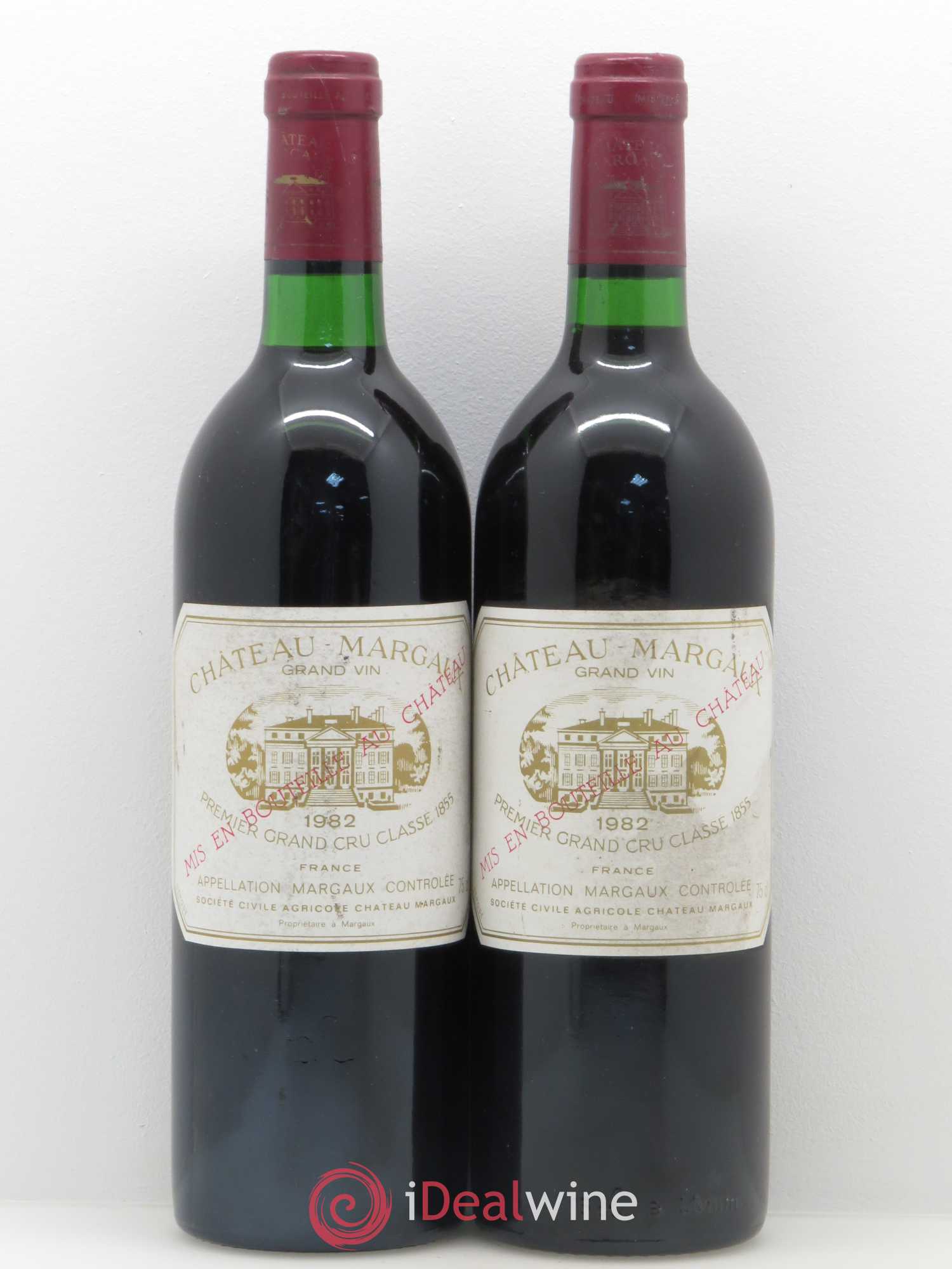 Château Margaux 1er Grand Cru Classé 1982 - Lot de 2 bouteilles - 0