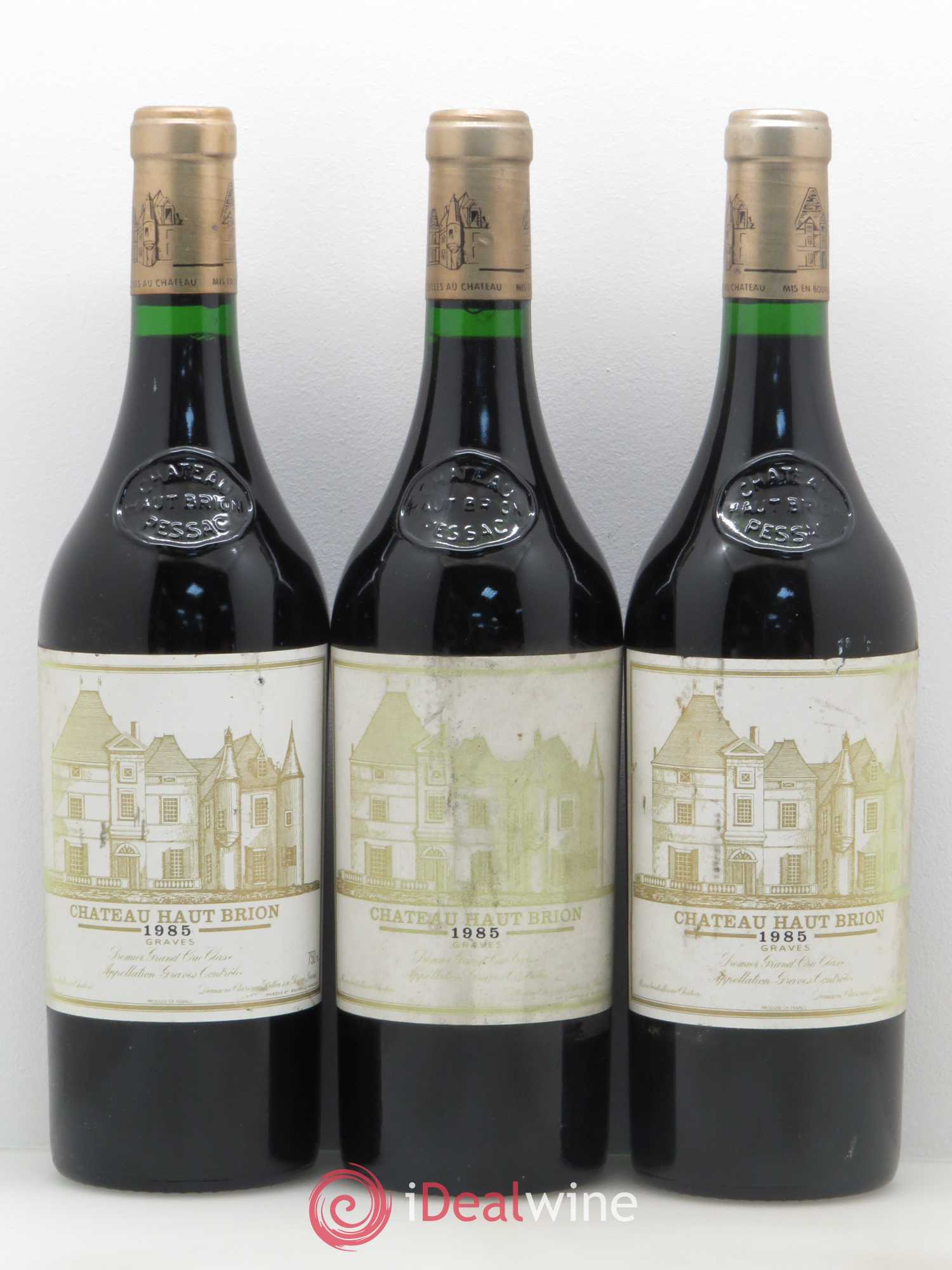 Château Haut Brion 1er Grand Cru Classé 1985 - Lot de 3 bouteilles - 0