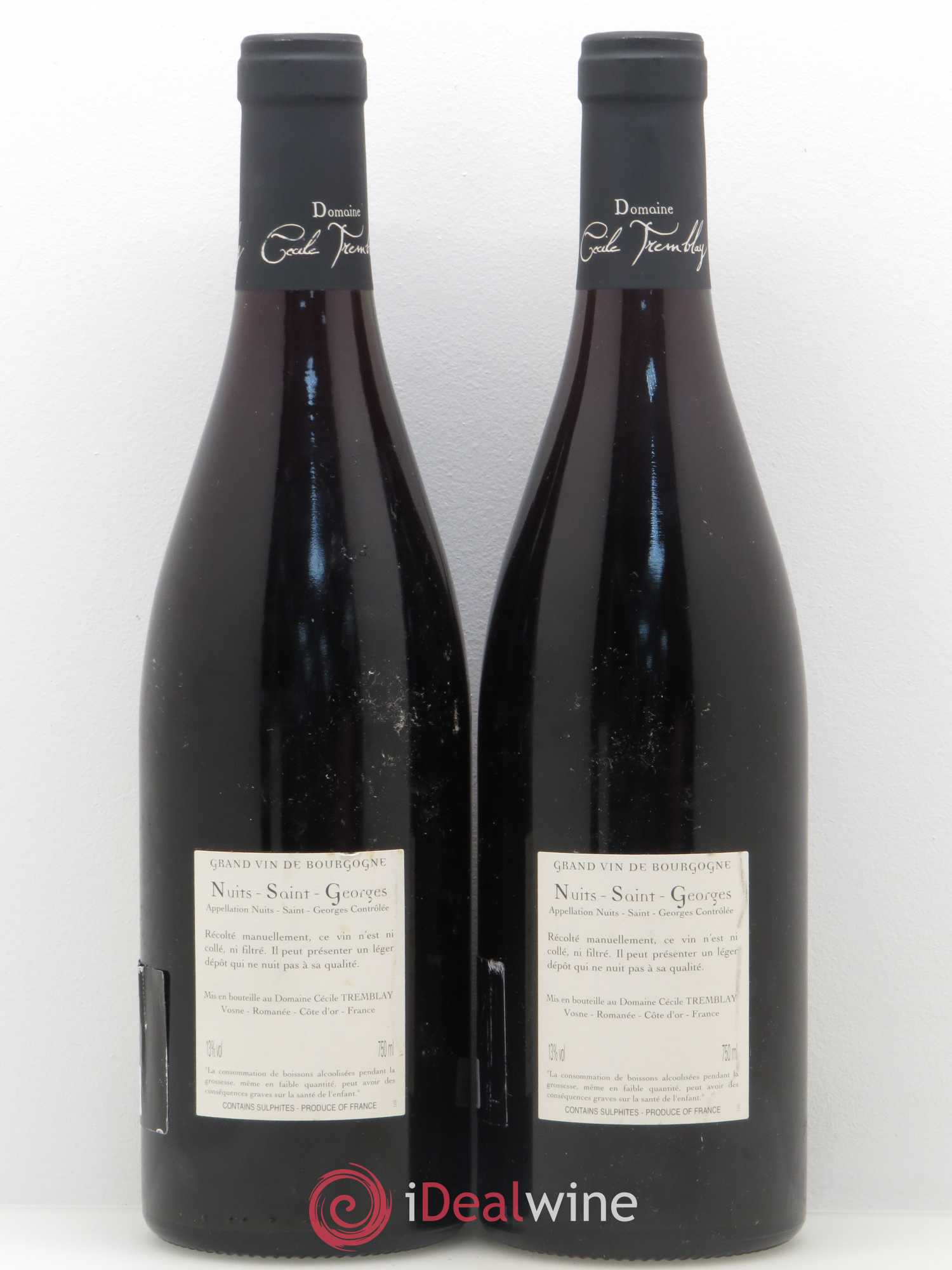 Nuits-Saint-Georges Albuca Cécile Tremblay 2009 - Lot de 2 bouteilles - 1
