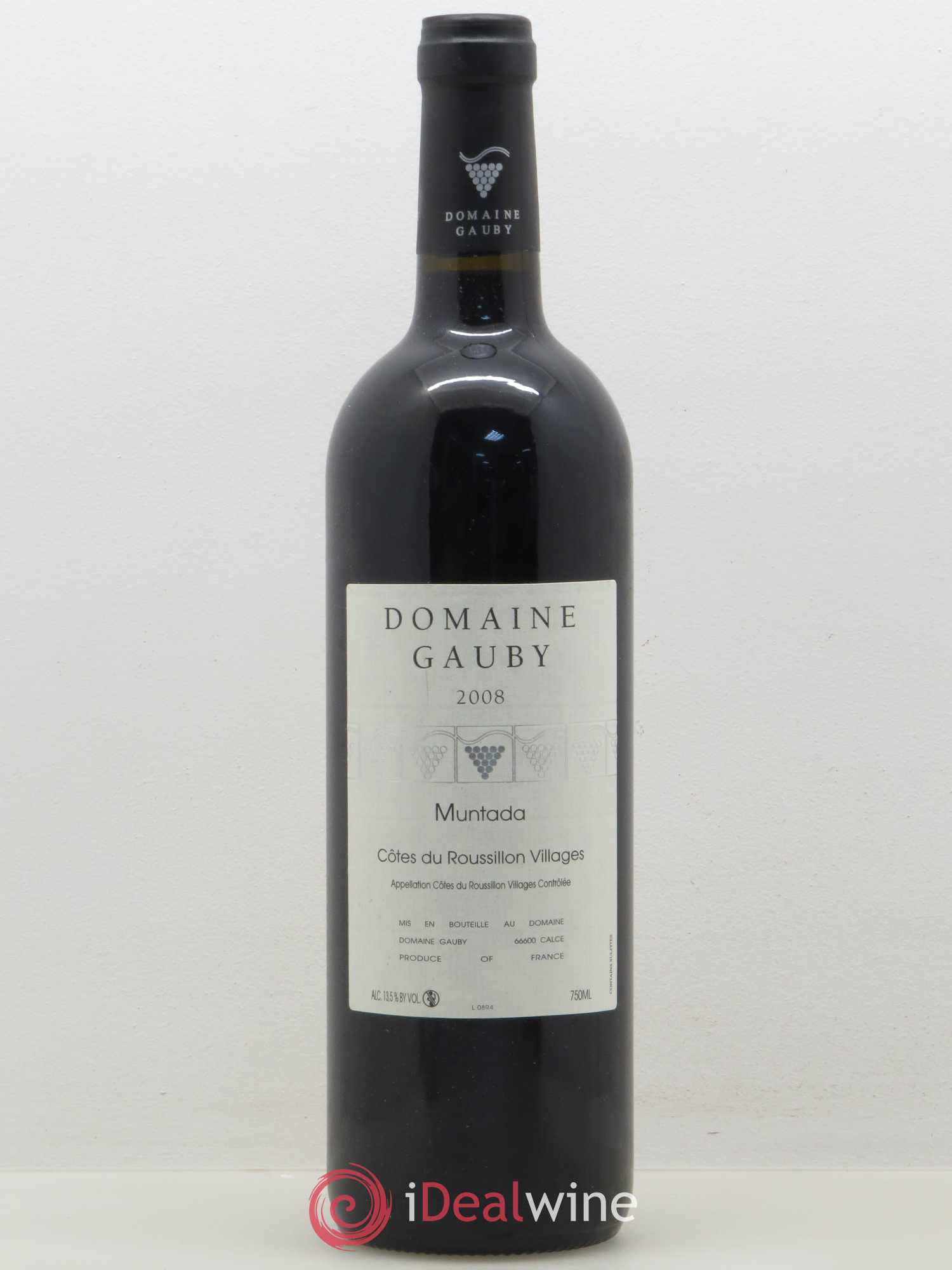 Côtes Catalanes (anciennement Côtes du Roussillon Villages) La Muntada Gauby (Domaine) 2008 - Lot de 1 bouteille - 0