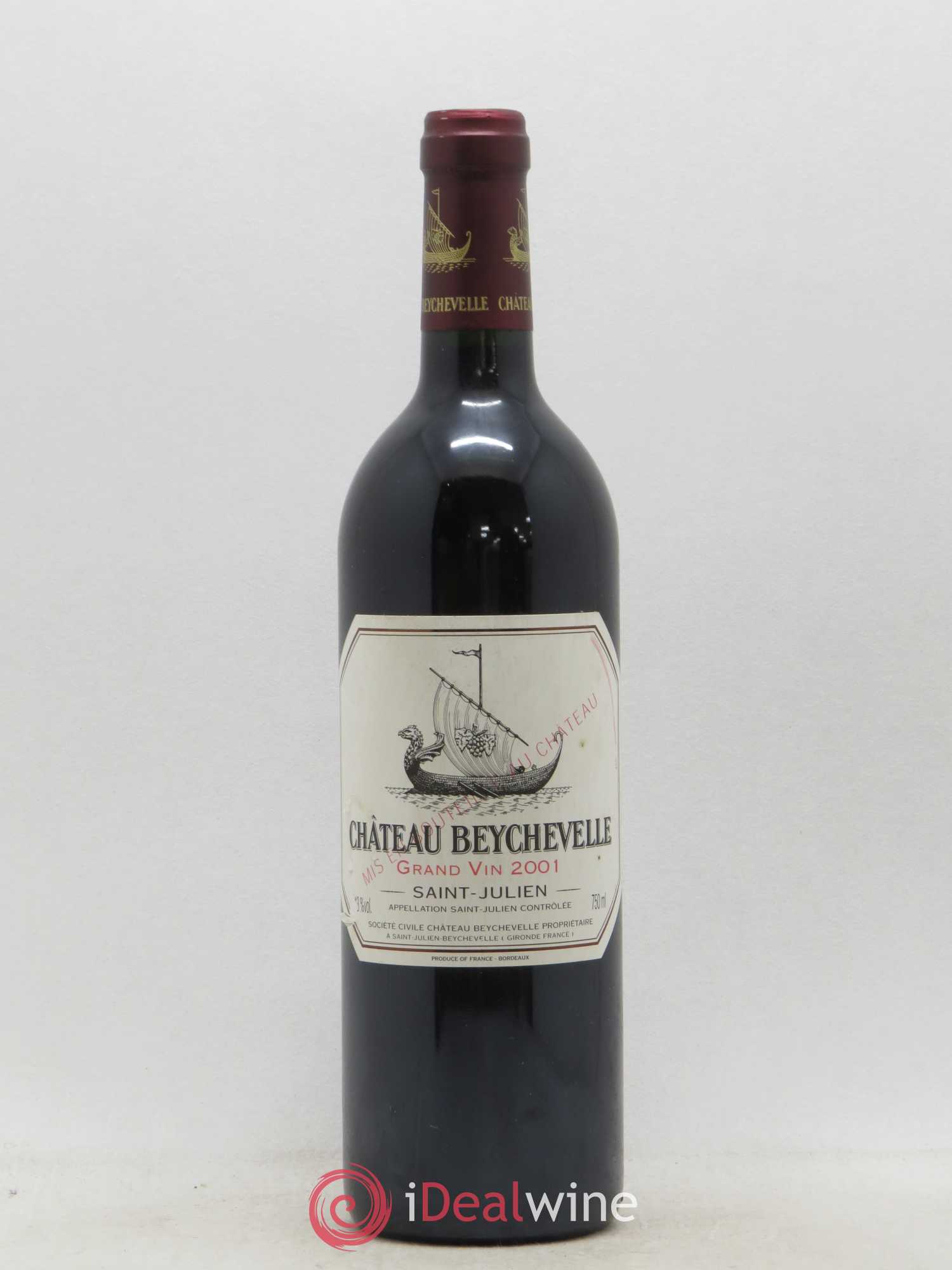 Château Beychevelle 4ème Grand Cru Classé 2001 - Lot de 1 bouteille - 0