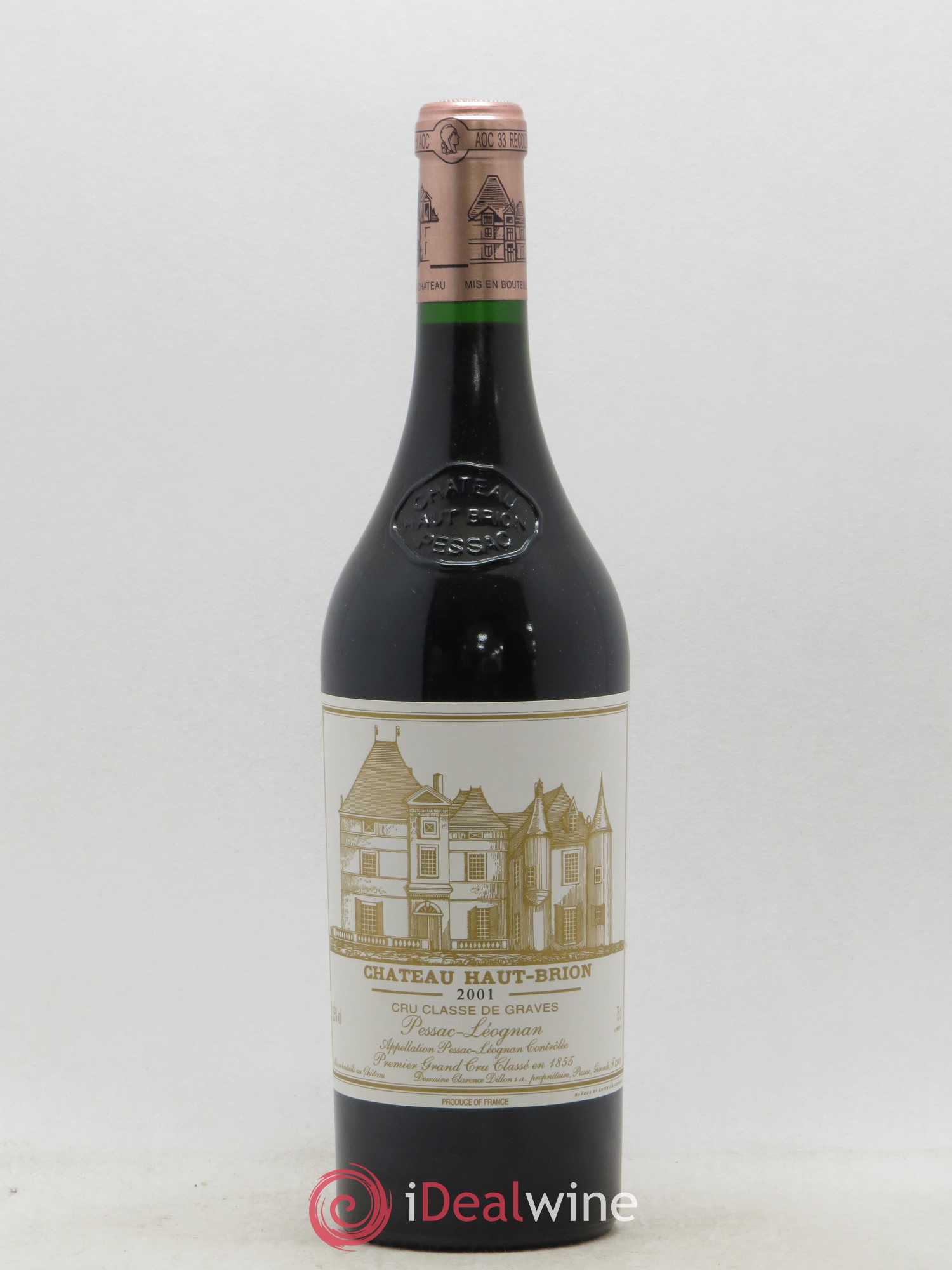 Château Haut Brion 1er Grand Cru Classé 2001 - Lot de 1 bouteille - 0