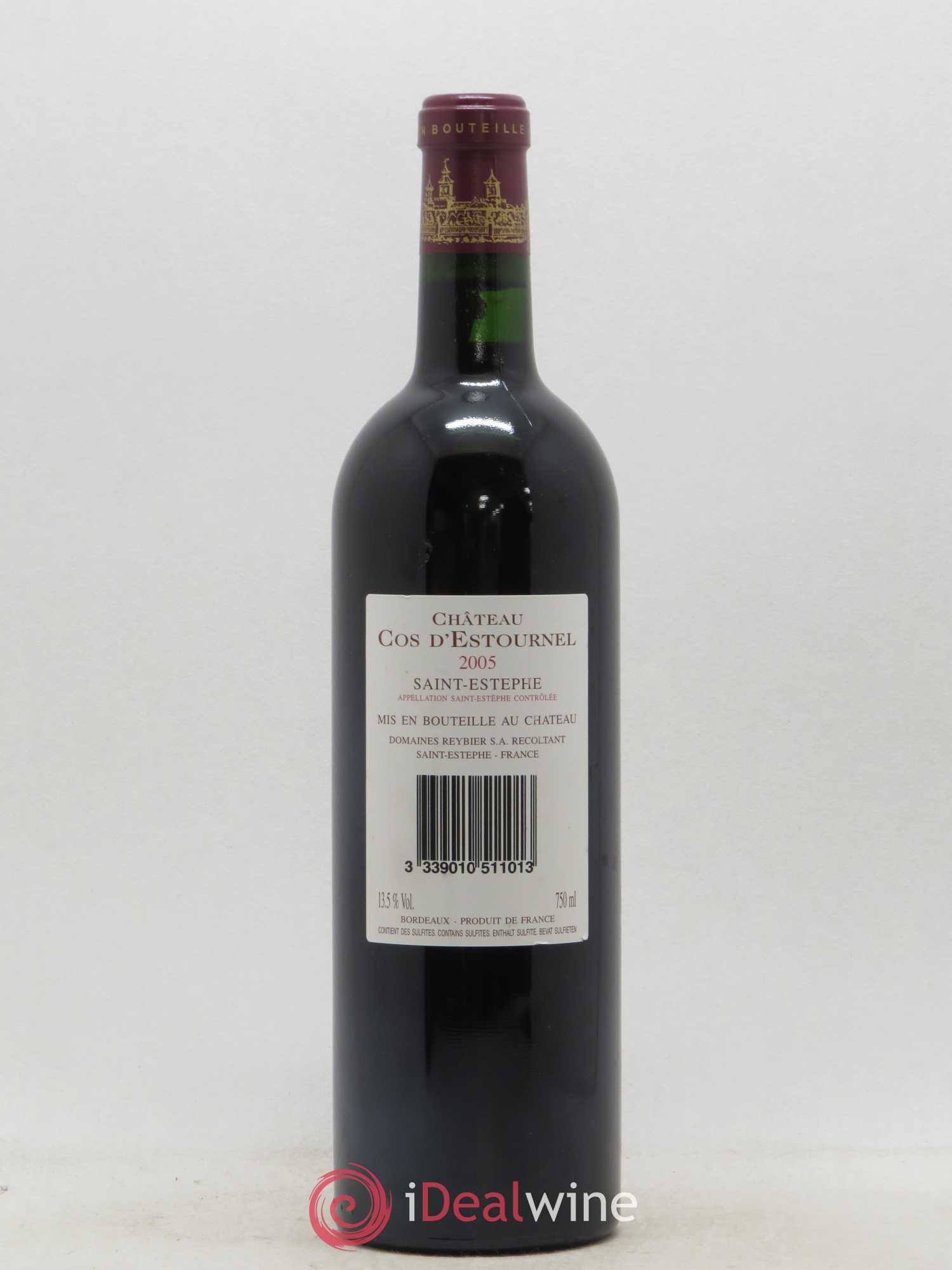 Cos d'Estournel 2ème Grand Cru Classé 2005 - Lot de 1 bouteille - 1