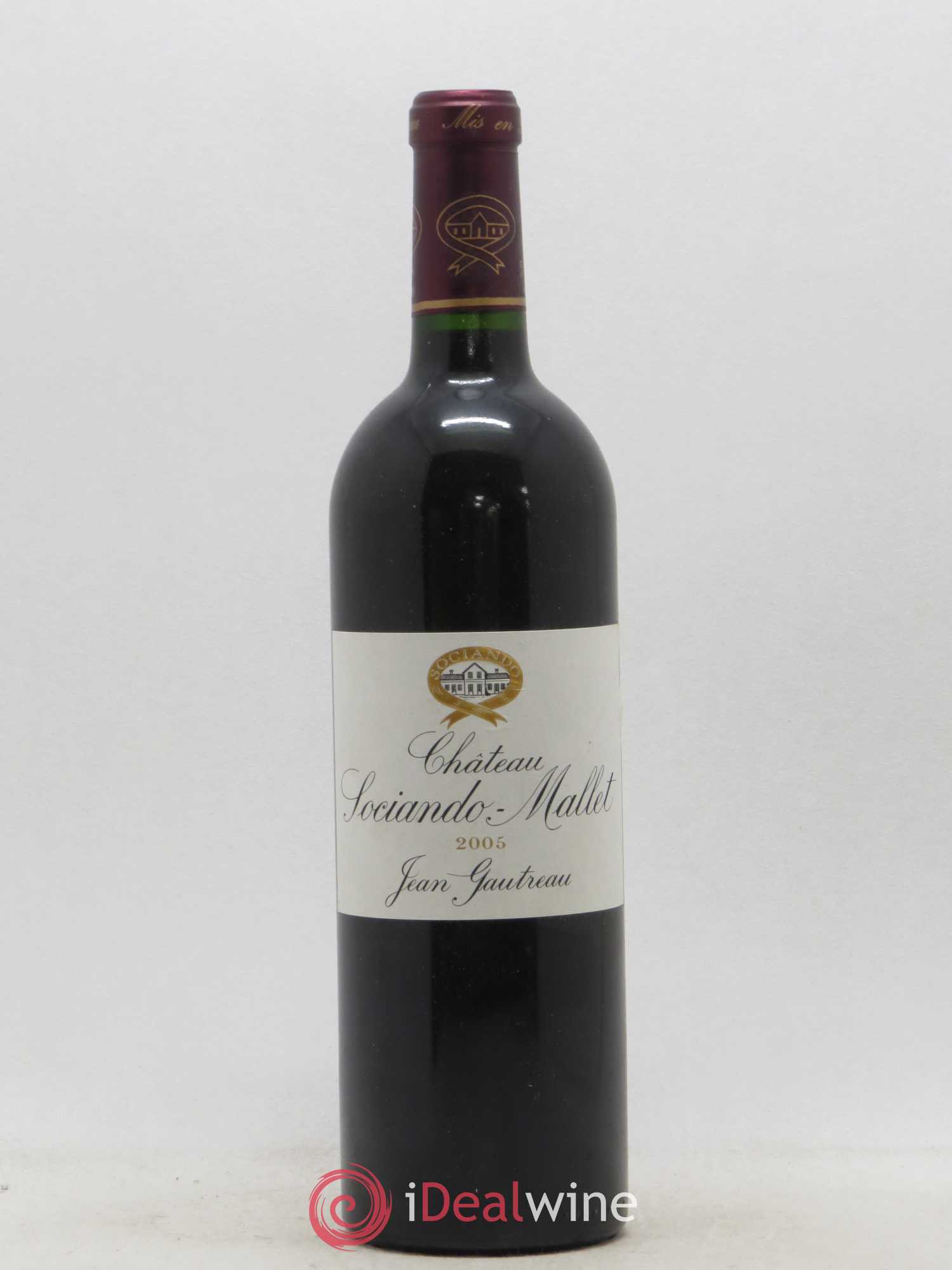 Château Sociando Mallet 2005 - Lot de 1 bouteille - 0