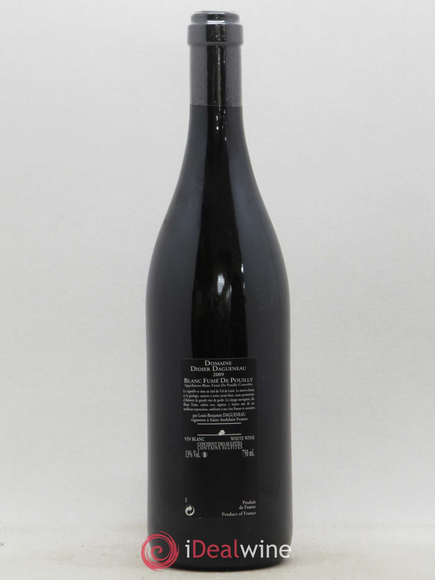 Vin de France (anciennement Pouilly-Fumé) Silex Dagueneau (Domaine Didier - Louis-Benjamin) 2009 - Lot de 1 bouteille - 1