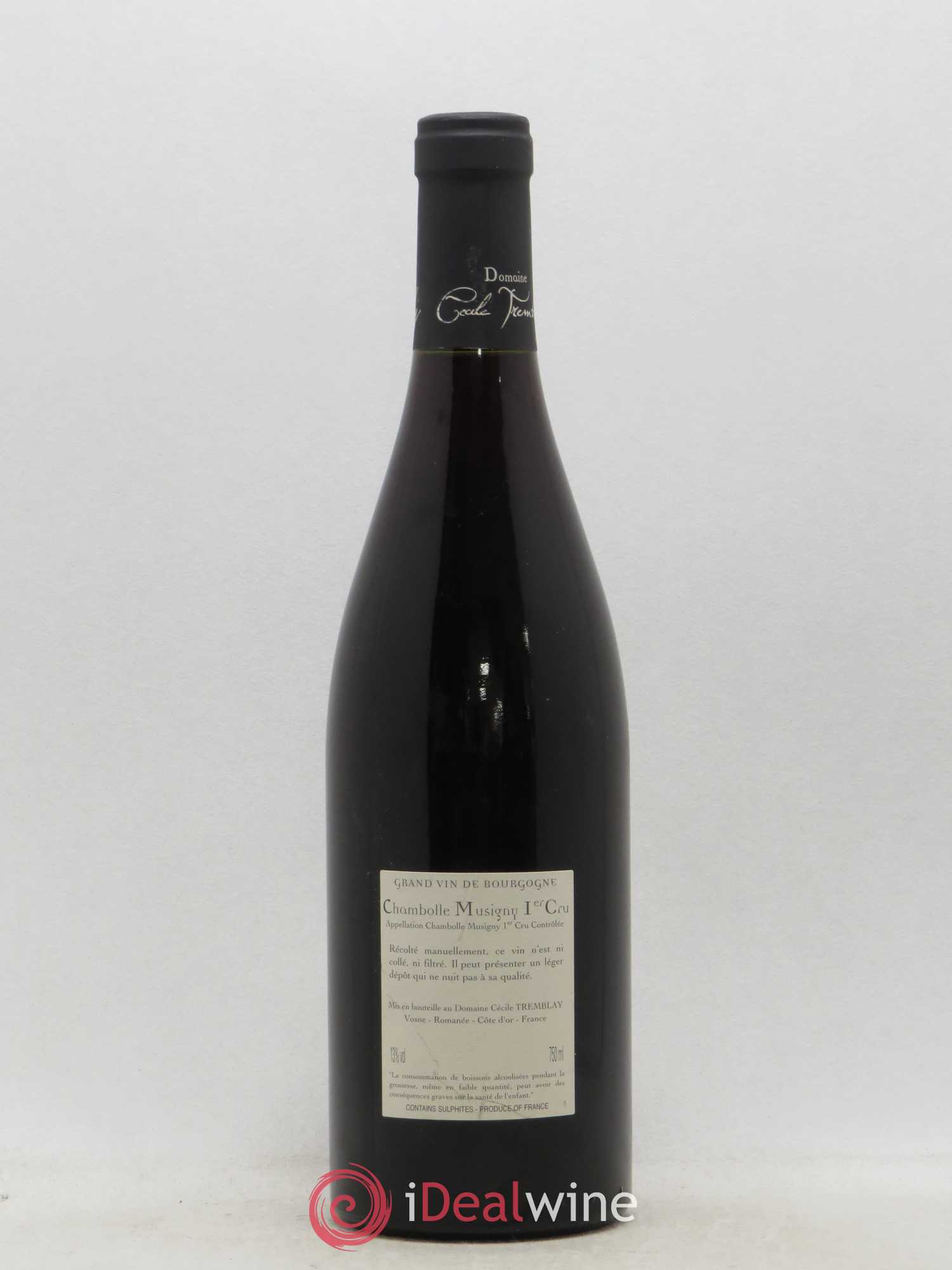 Chambolle-Musigny 1er Cru Les Feusselottes Cécile Tremblay 2009 - Lot de 1 bouteille - 1