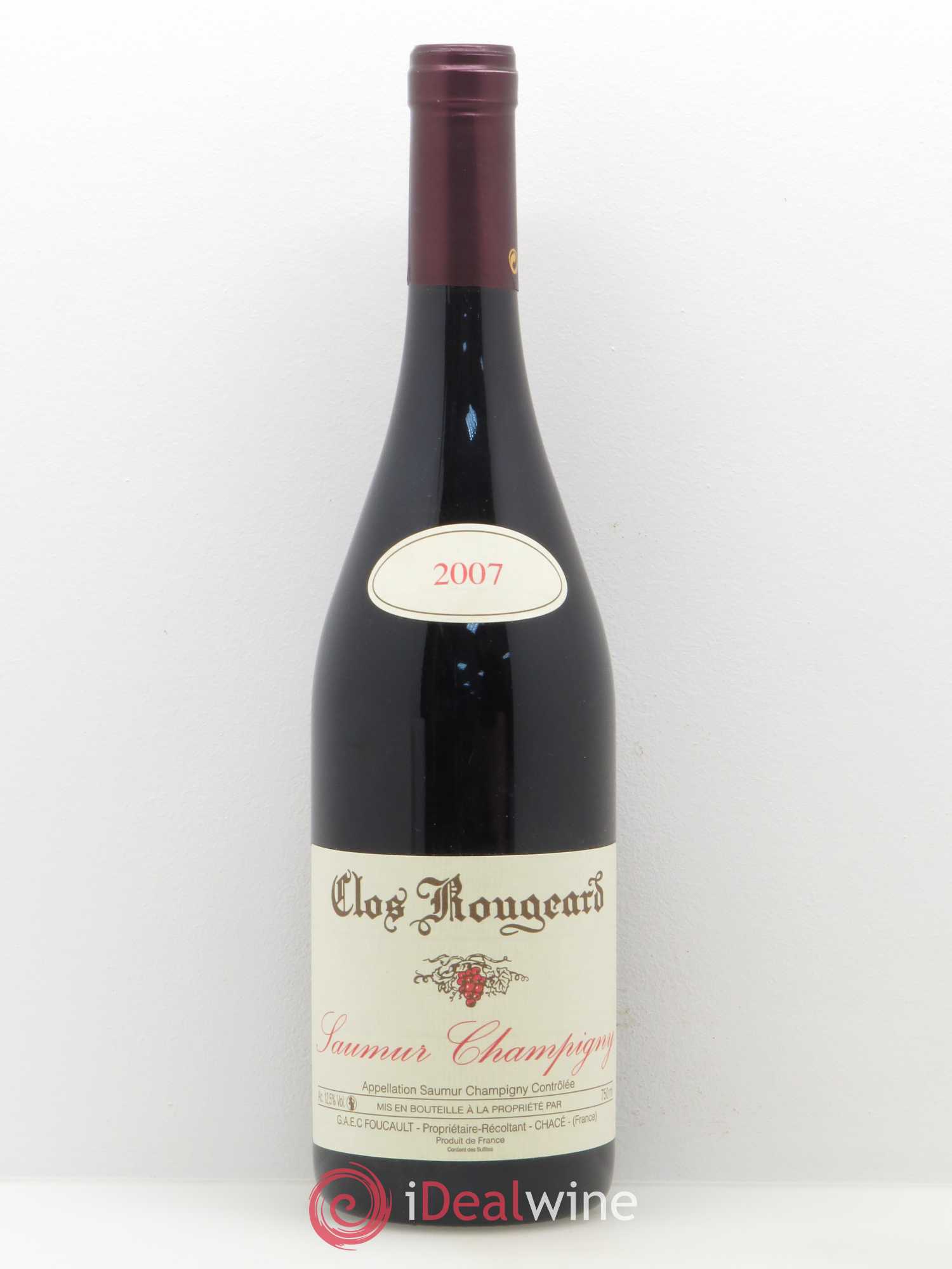 Saumur-Champigny Clos Rougeard 2007 - Lot de 1 bouteille - 0
