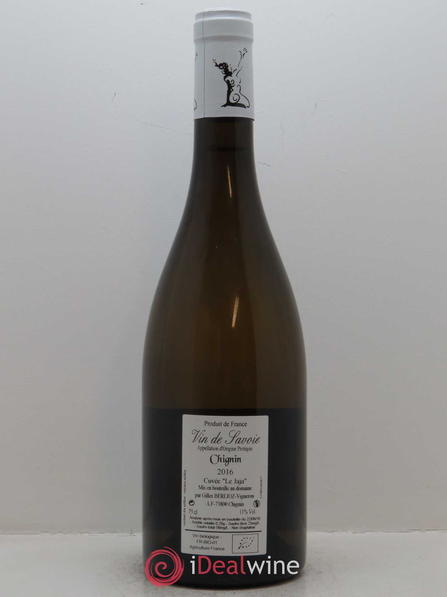 Vin de Savoie Chignin Le Jaja Gilles Berlioz 2016 - Lot de 1 bouteille - 1