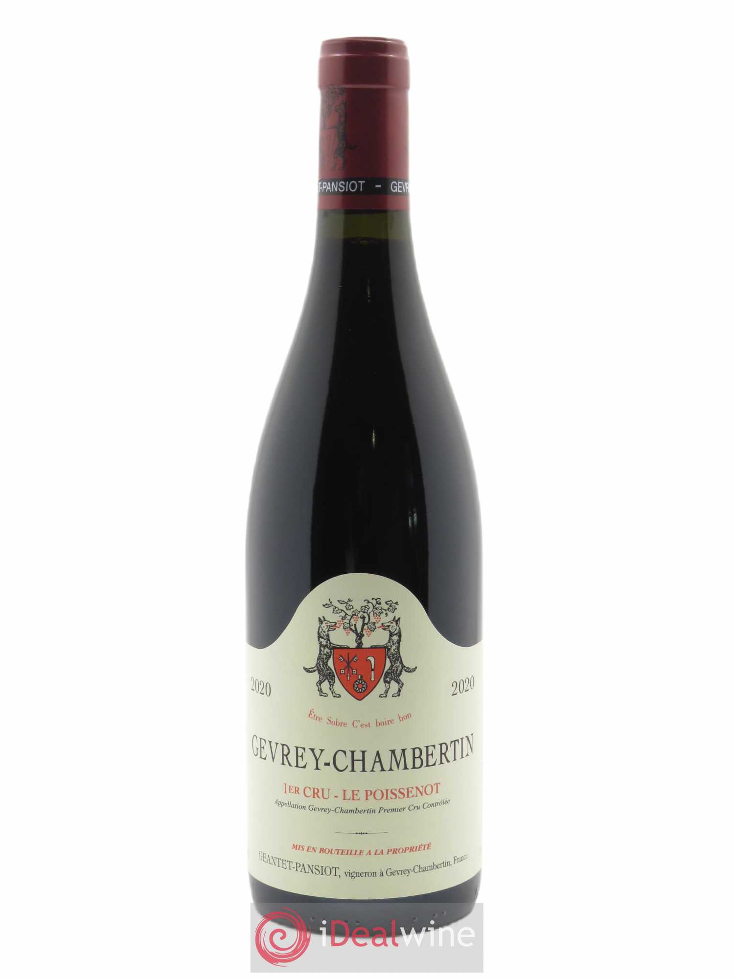 Gevrey-Chambertin 1er Cru Le Poissenot Geantet-Pansiot 2020 - Lot de 1 bouteille - 0