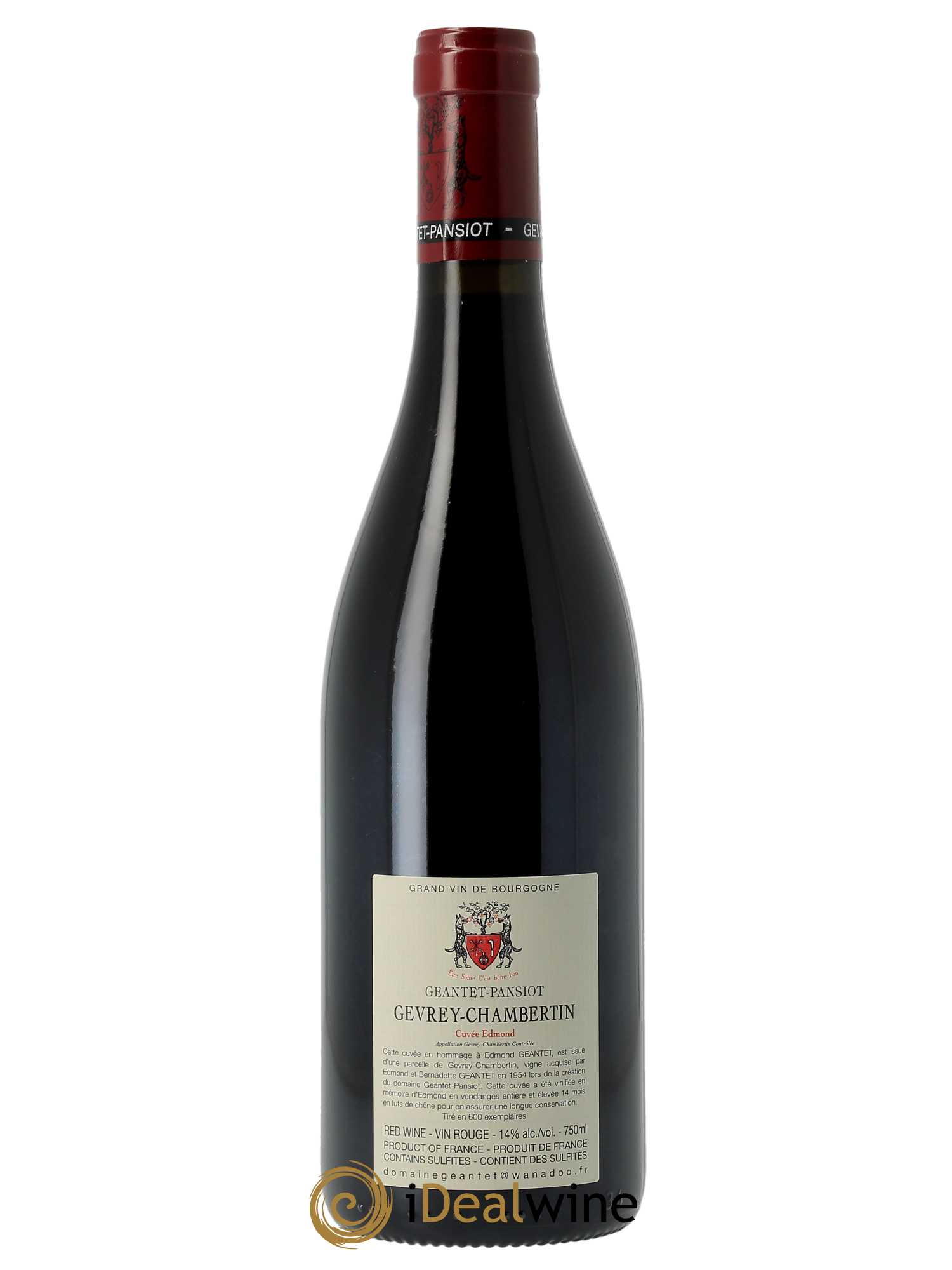 Gevrey-Chambertin Cuvée Edmond Geantet-Pansiot 2021 - Lot de 1 bouteille - 1