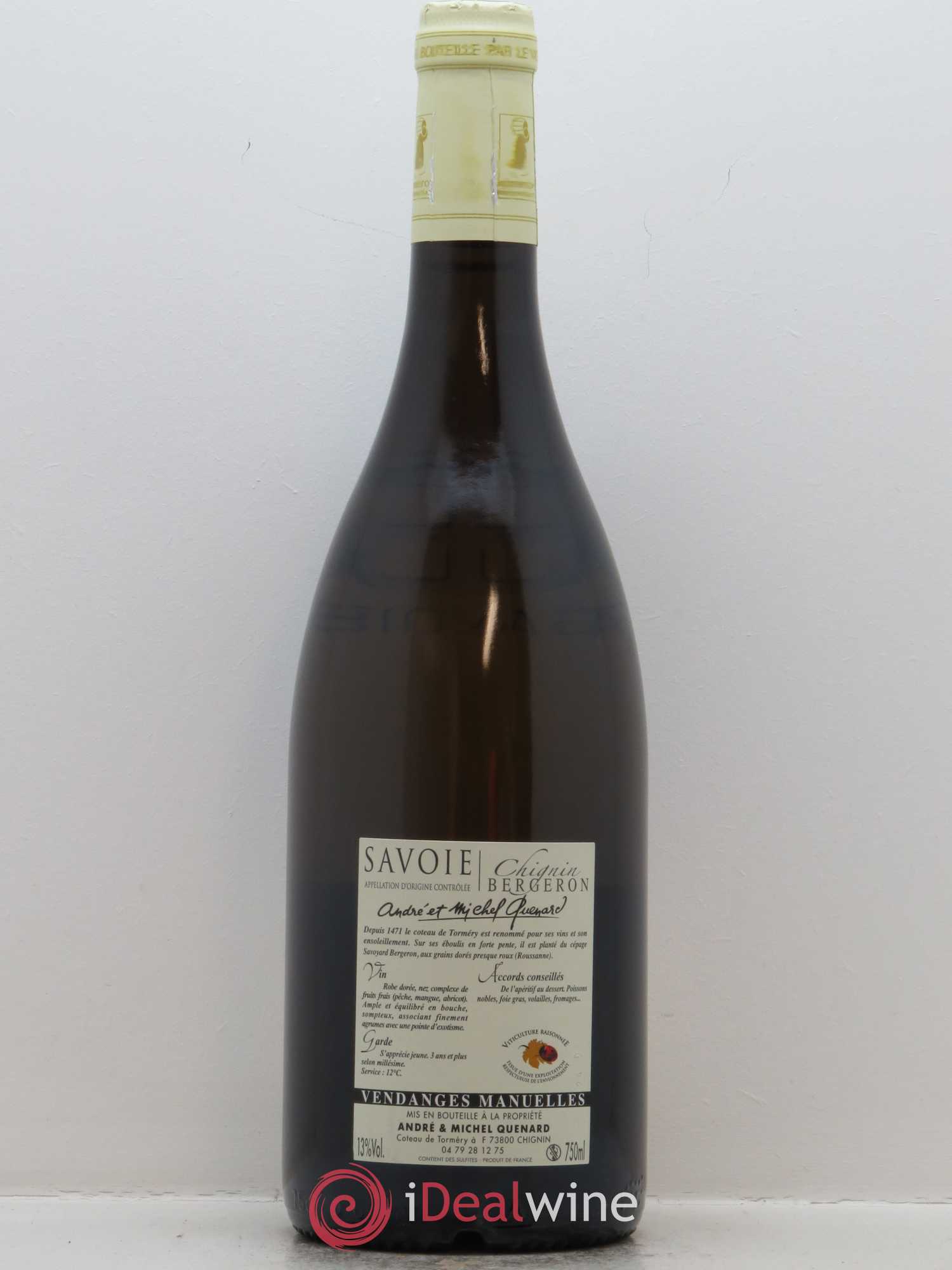 Vin de Savoie Chignin-Bergeron André et Michel Quenard 2017 - Lot de 1 bouteille - 1