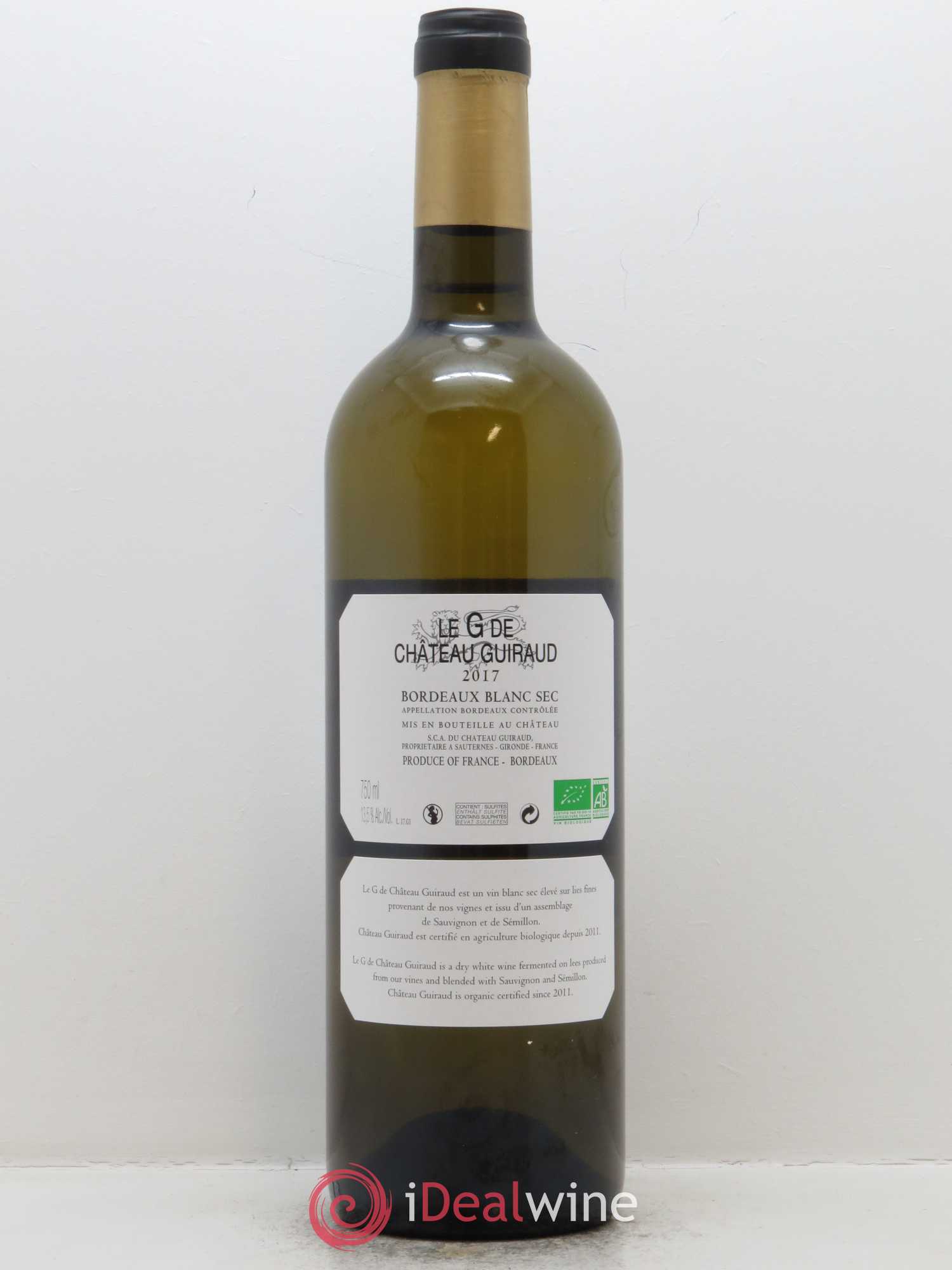 Le G de Château Guiraud 2017 - Lot de 1 bouteille - 1