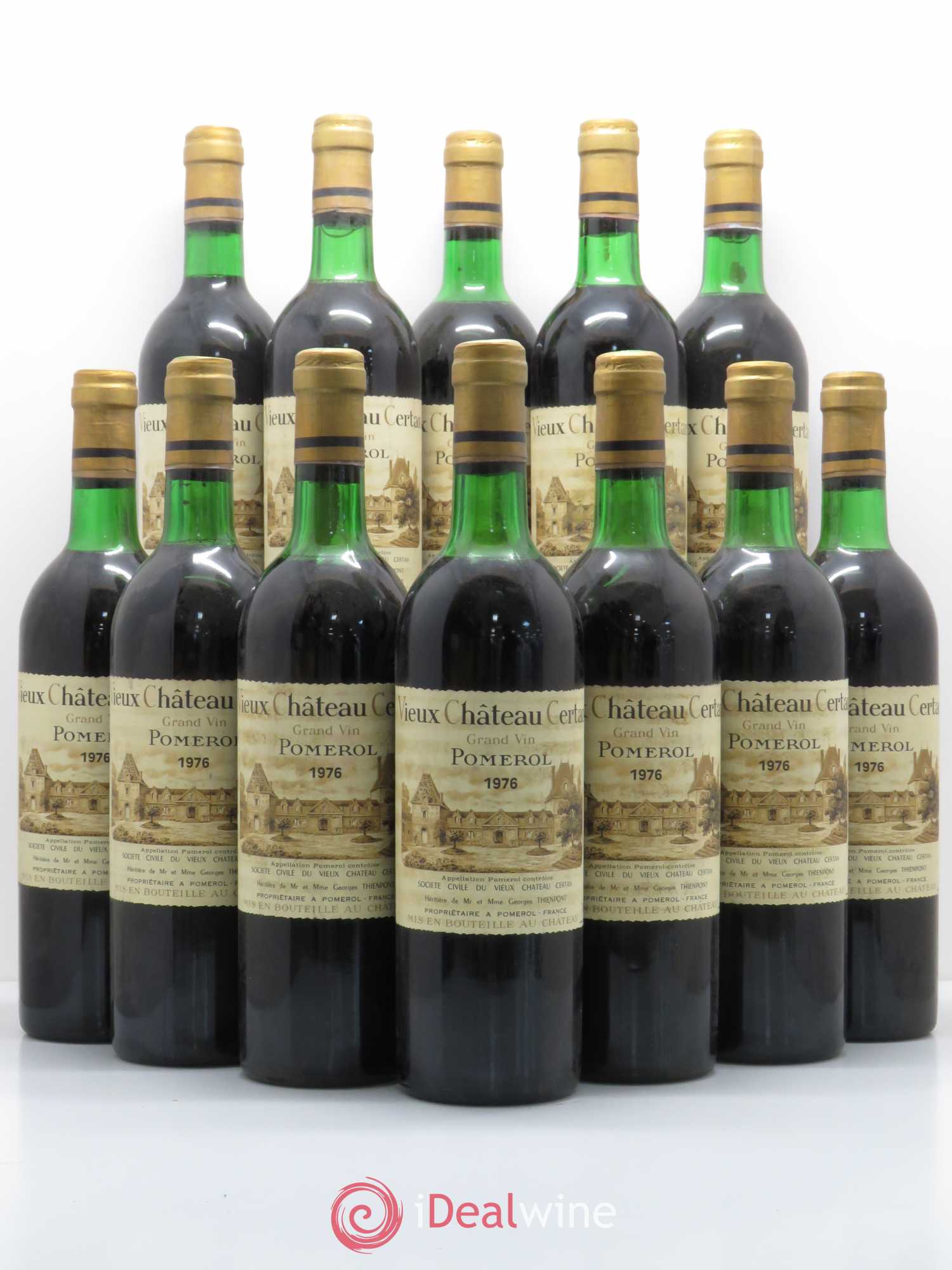 Vieux Château Certan 1976 - Lot de 12 bouteilles - 0