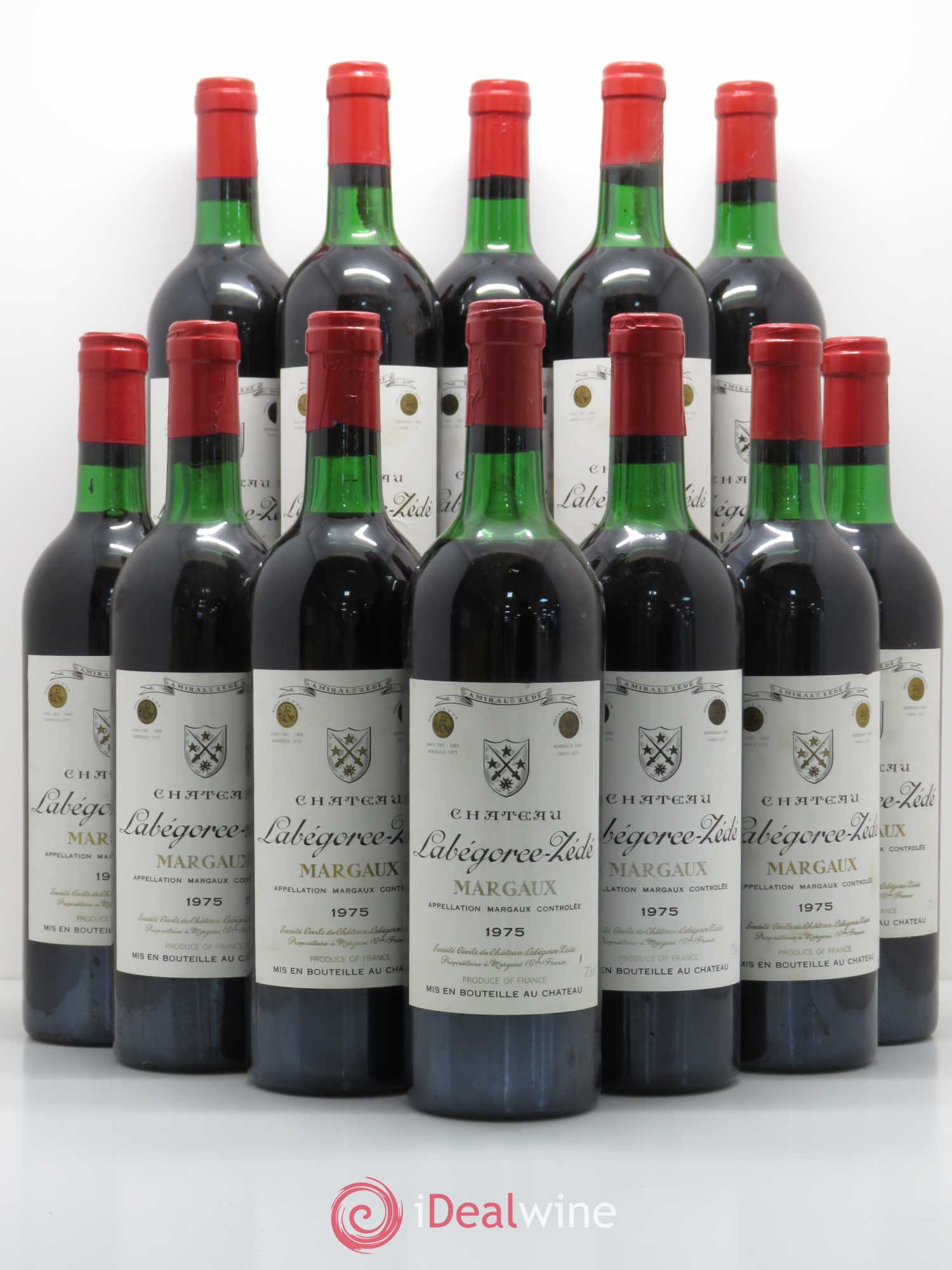 Château Labegorce Zédé Cru Bourgeois 1975 - Lot de 12 bouteilles - 0
