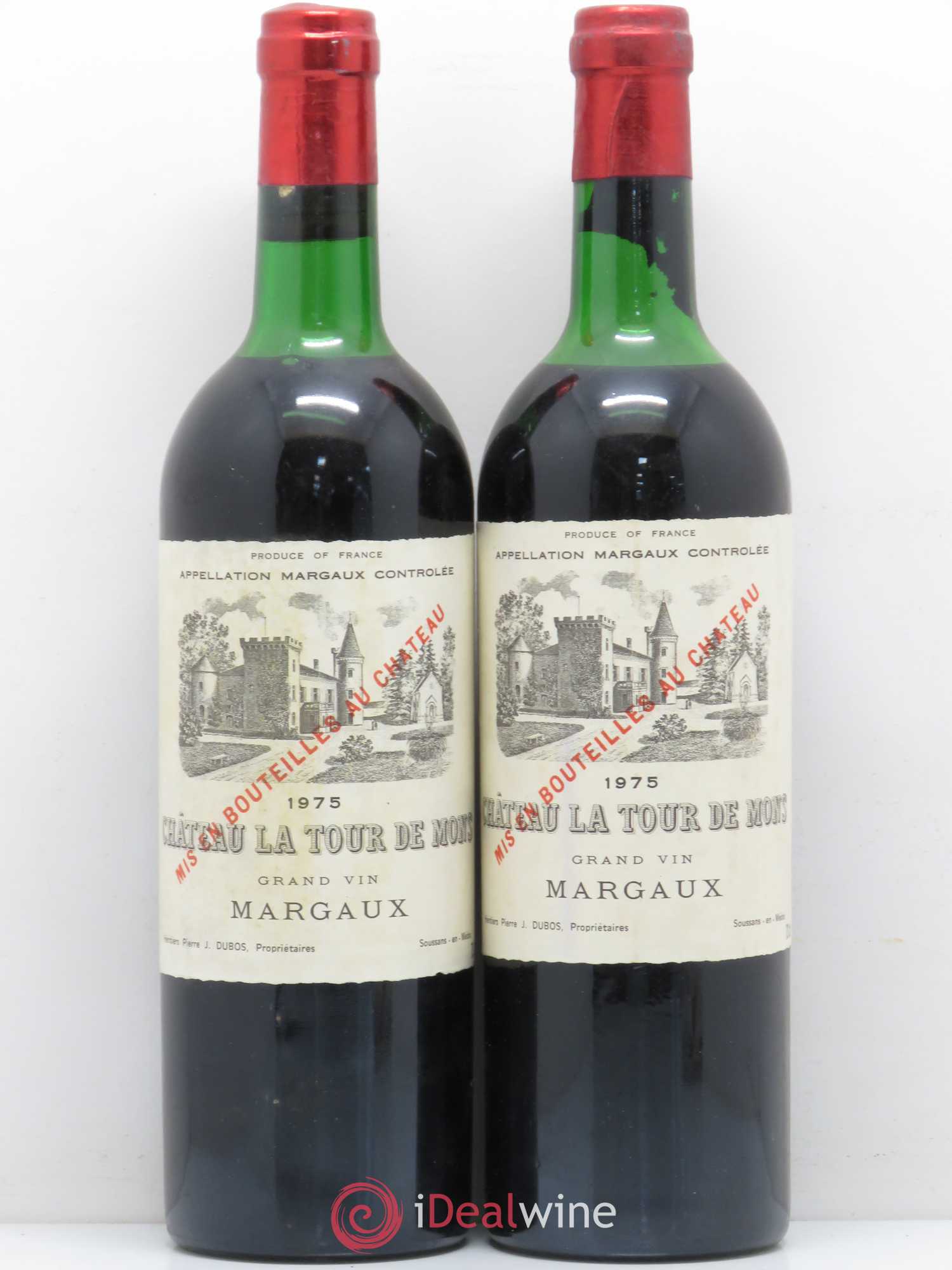 Château la Tour de Mons Cru Bourgeois 1975 - Lot of 5 bottles - 2