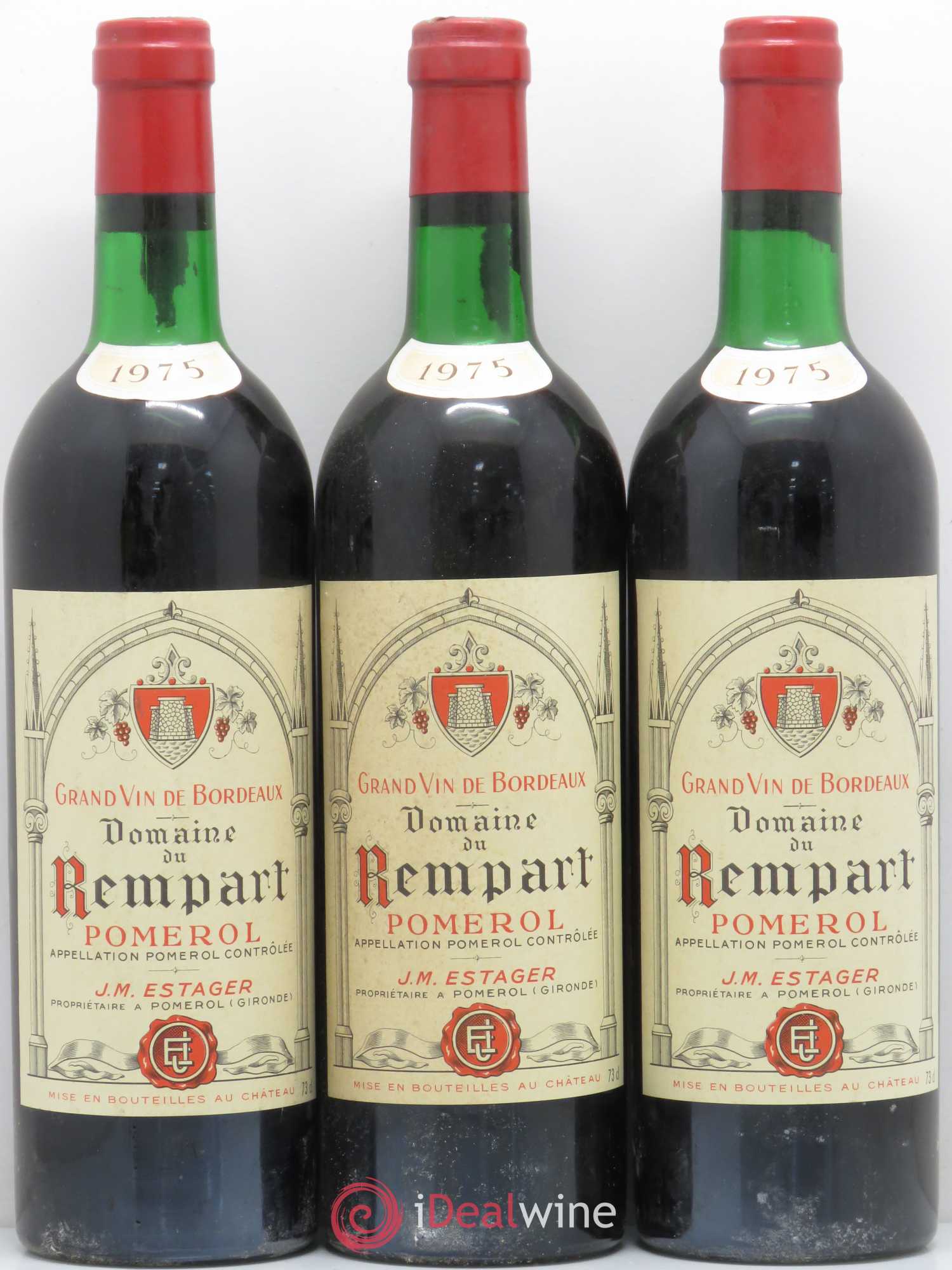 Pomerol Domaine du Rempart 1975 - Lot de 12 bouteilles - 3