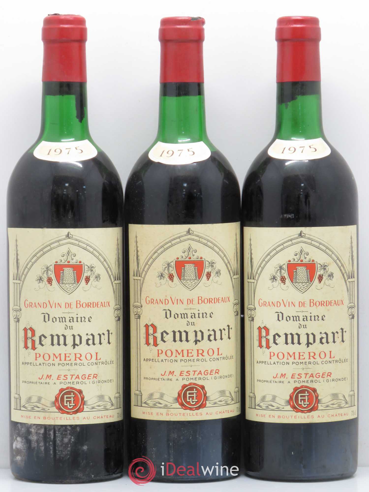 Pomerol Domaine du Rempart 1975 - Lot de 12 bouteilles - 4