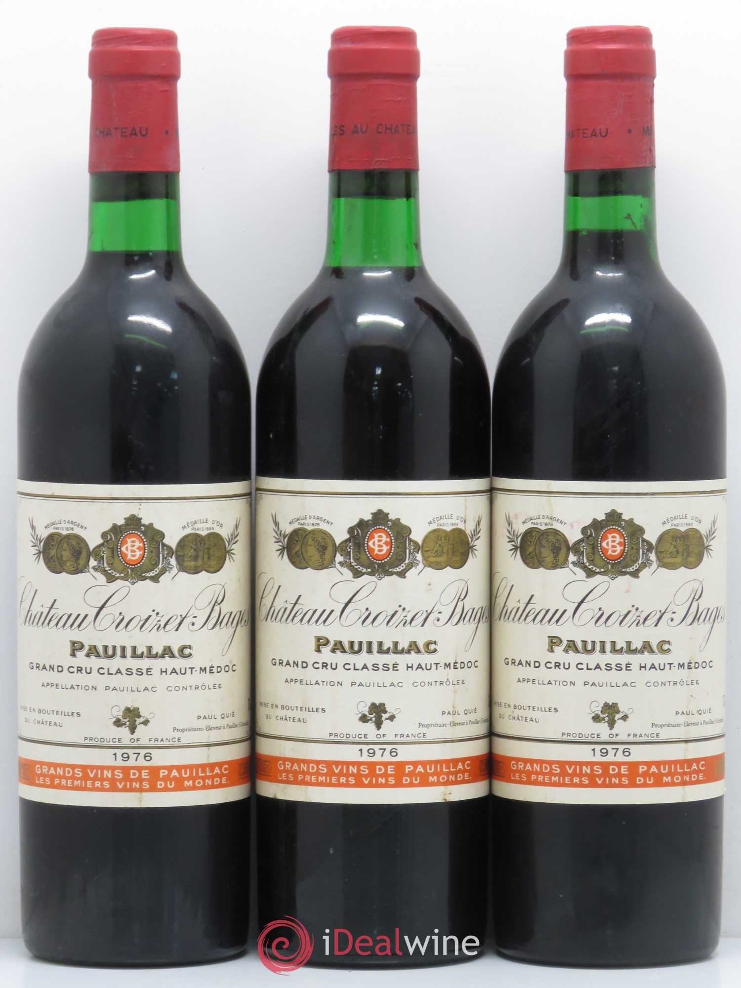 Château Croizet Bages 5ème Grand Cru Classé 1976 - Lot de 12 bouteilles - 3