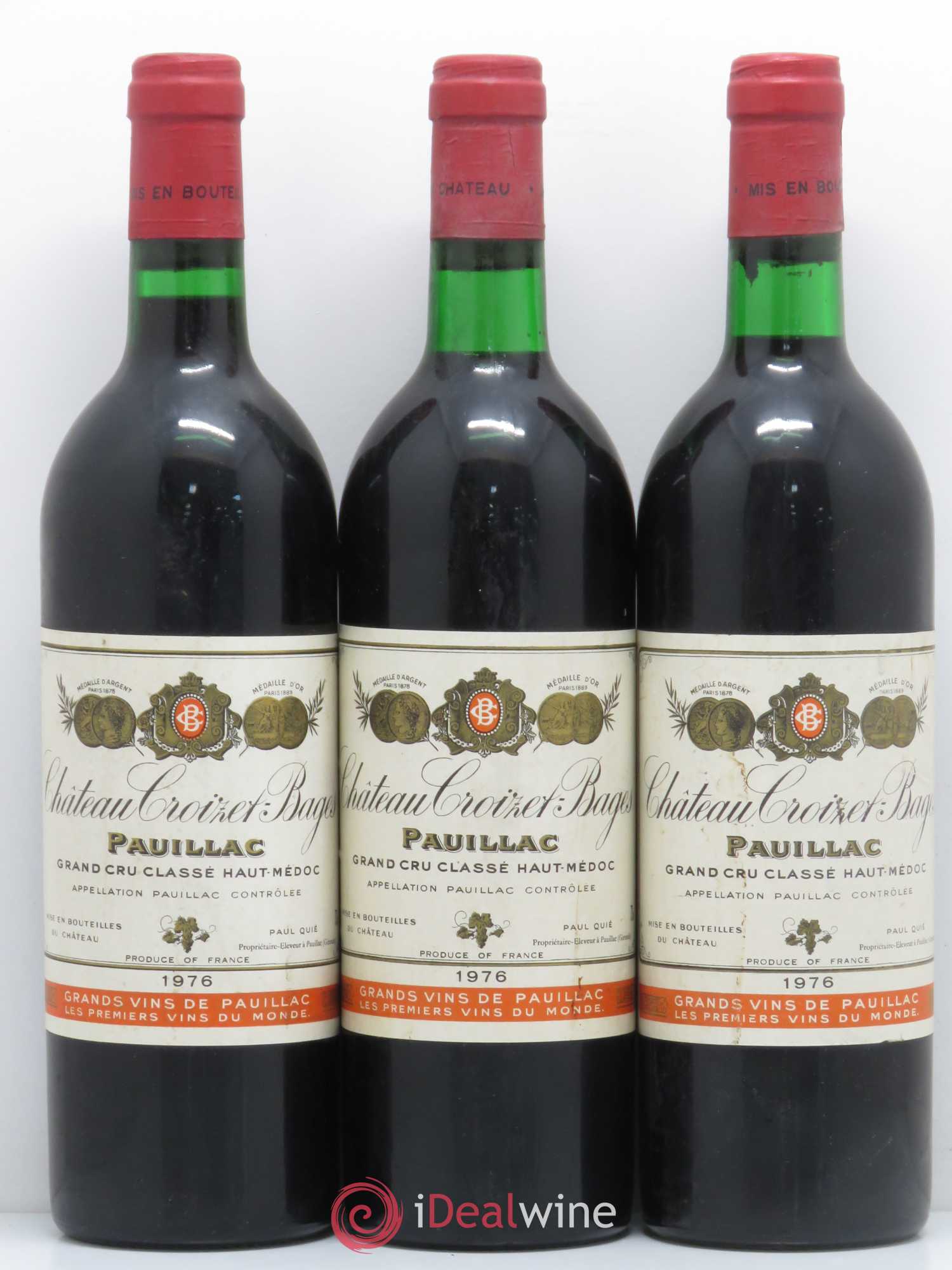 Château Croizet Bages 5ème Grand Cru Classé 1976 - Lot de 12 bouteilles - 4