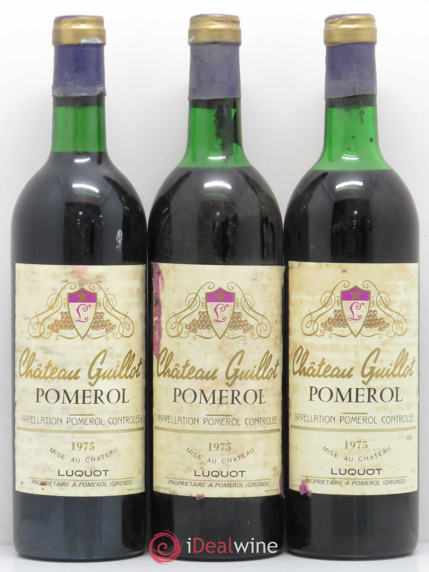 Château Guillot (sans prix de réserve) 1975 - Lot de 12 bouteilles - 1
