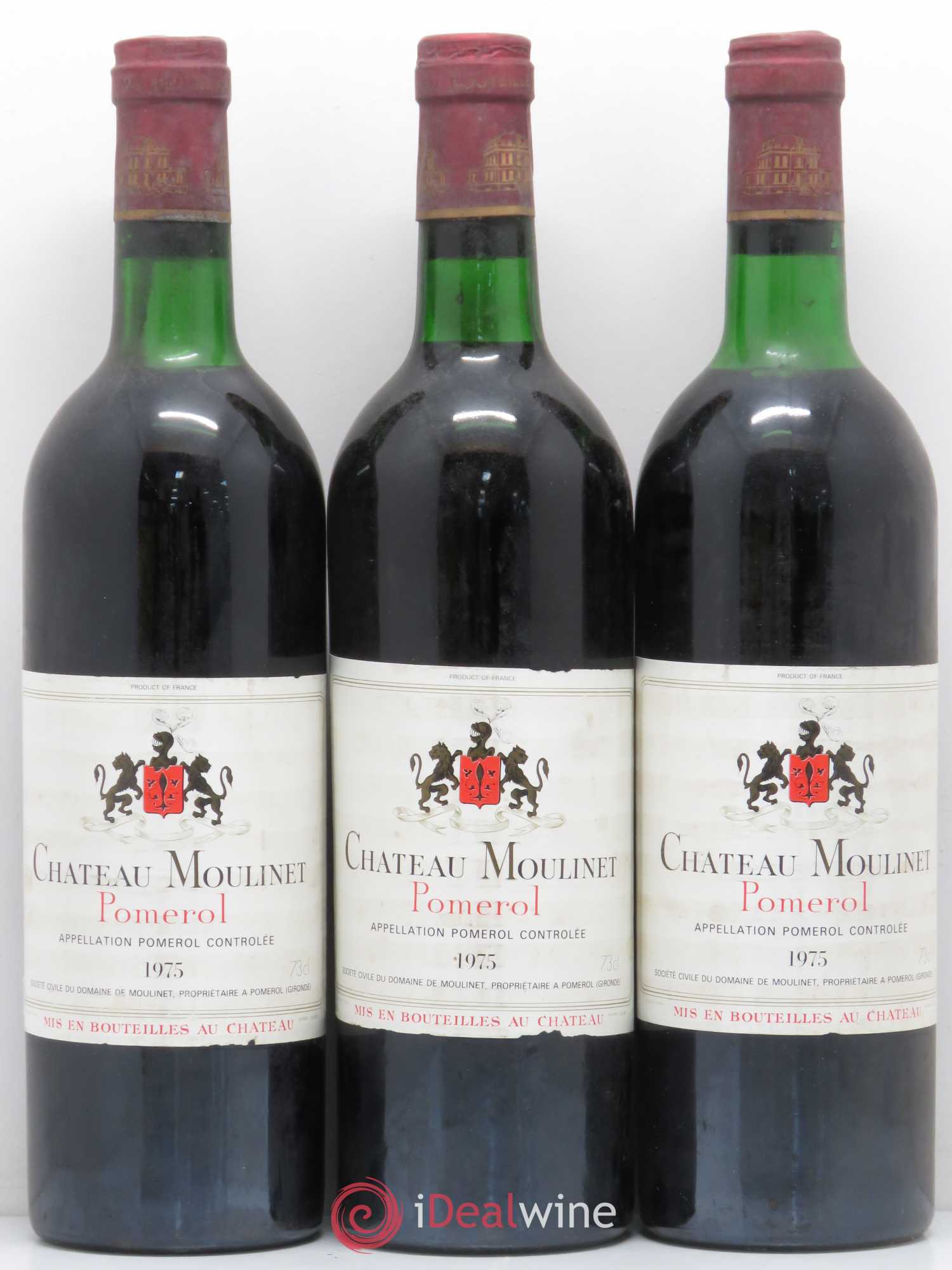 Château Moulinet 1975 - Lot de 6 bouteilles - 1