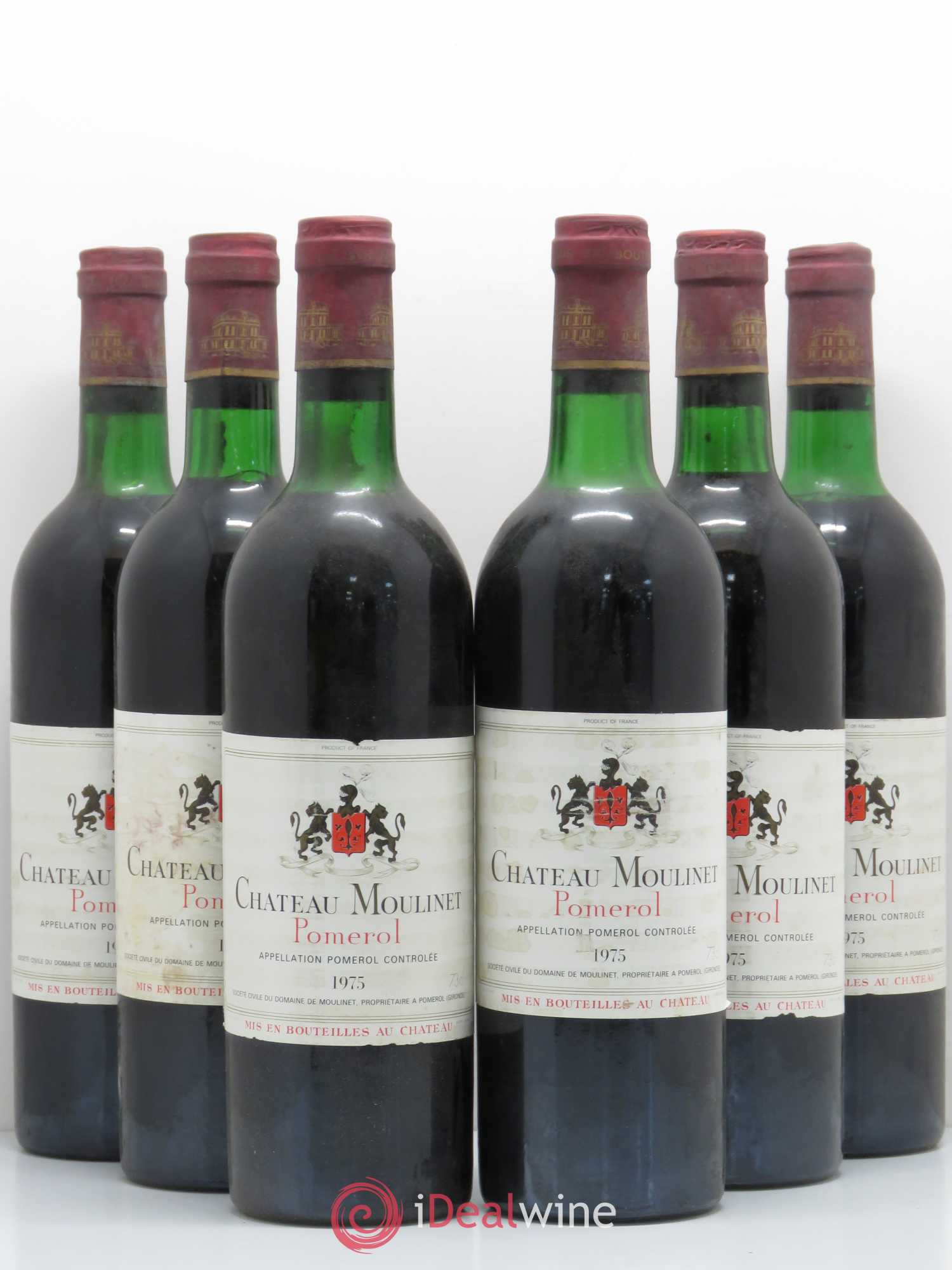 Château Moulinet 1975 - Lot de 6 bouteilles - 0