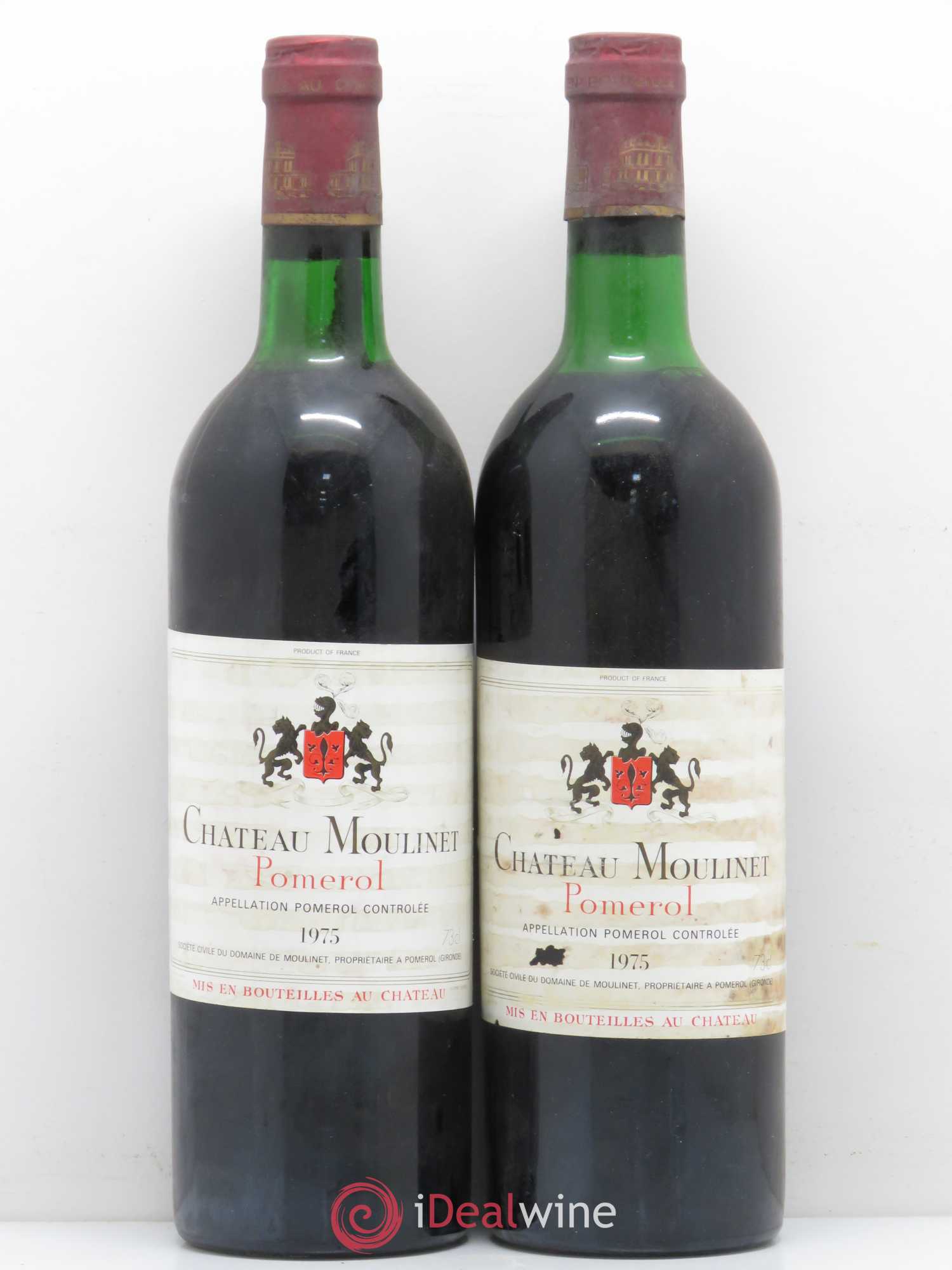 Château Moulinet 1975 - Lot de 5 bouteilles - 2
