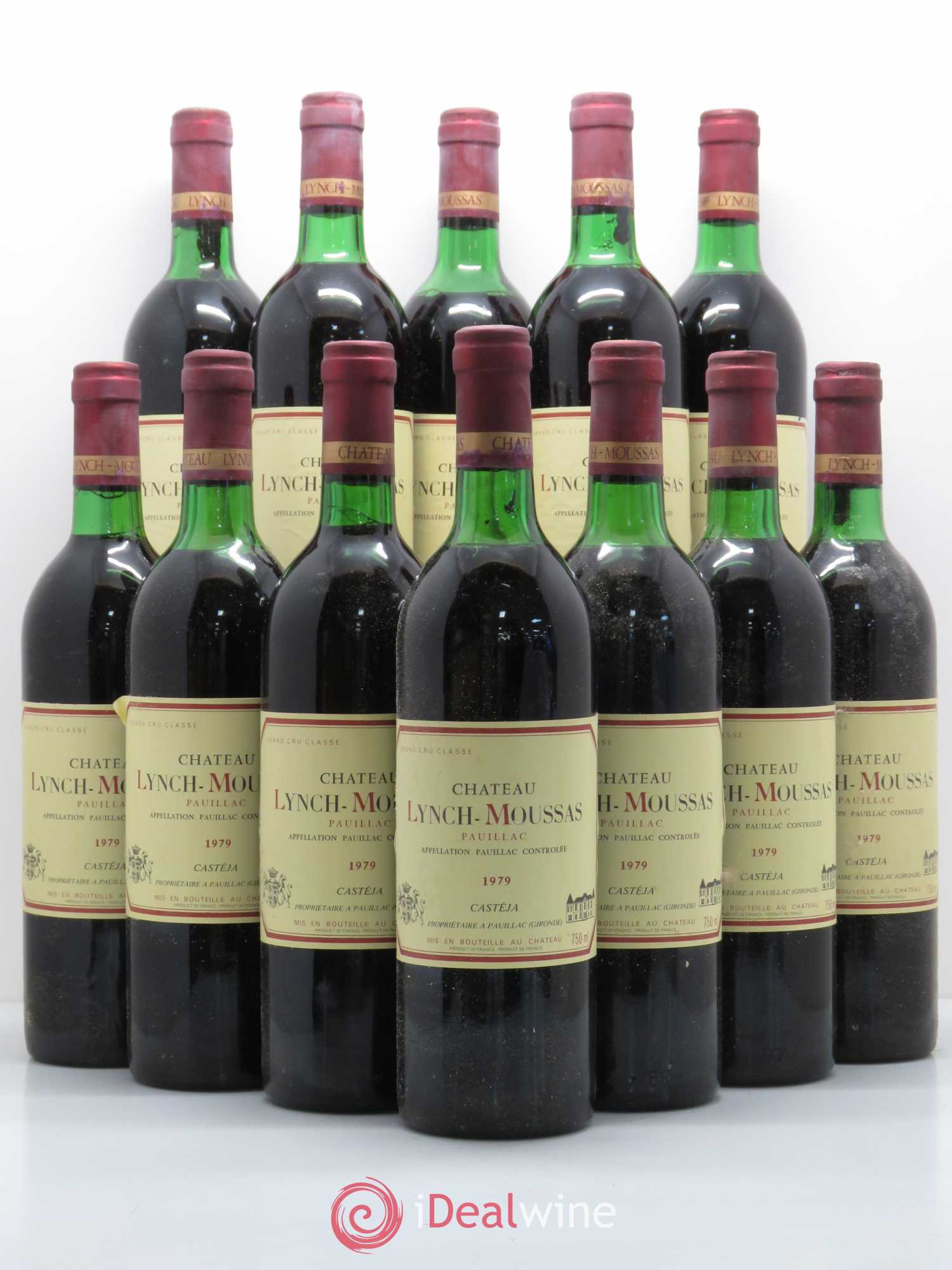 Château Lynch Moussas 5ème Grand Cru Classé 1979 - Lot de 12 bouteilles - 0