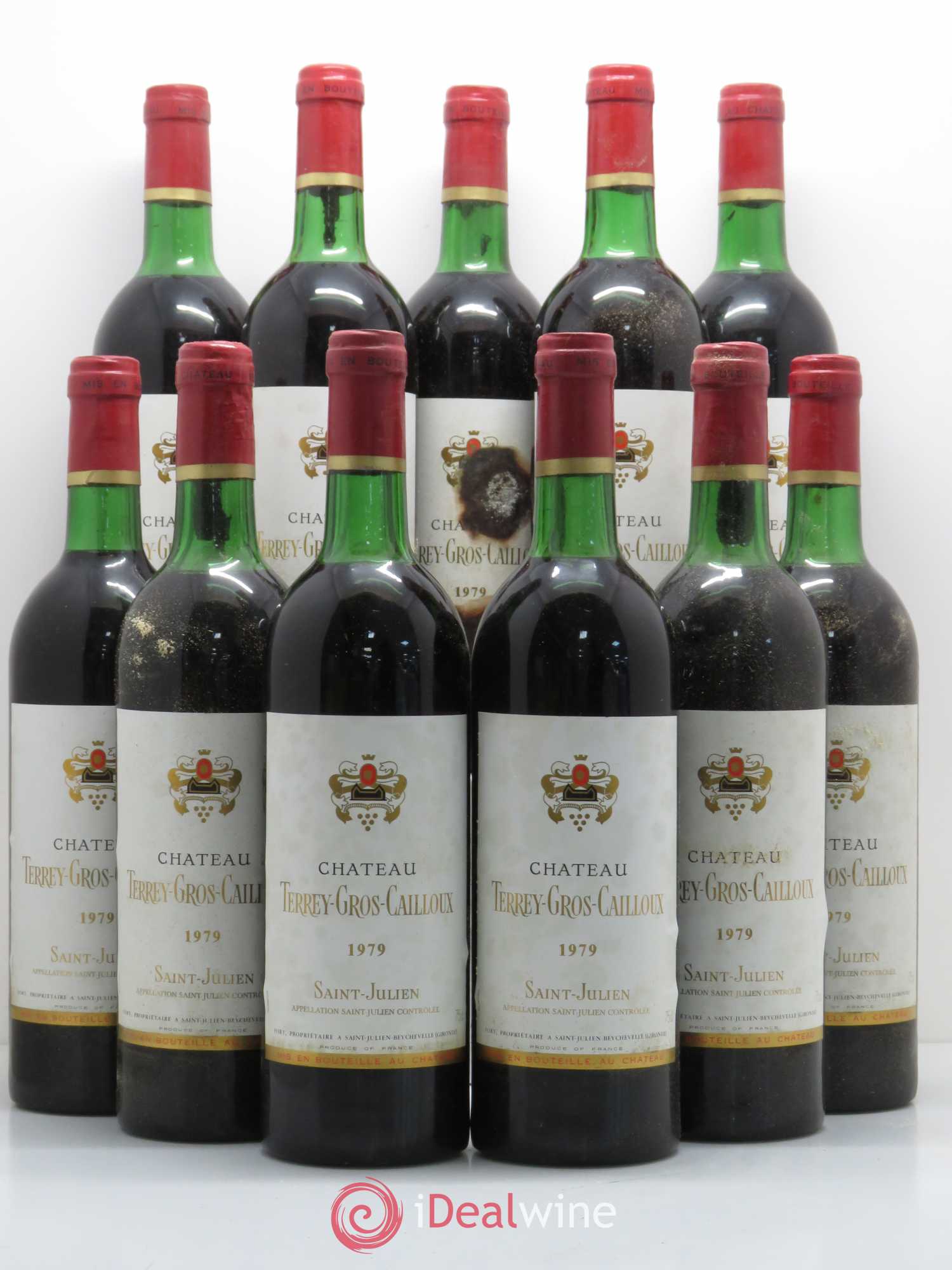 Château Terrey Gros Cailloux Cru Bourgeois 1979 - Lot de 11 bouteilles - 0