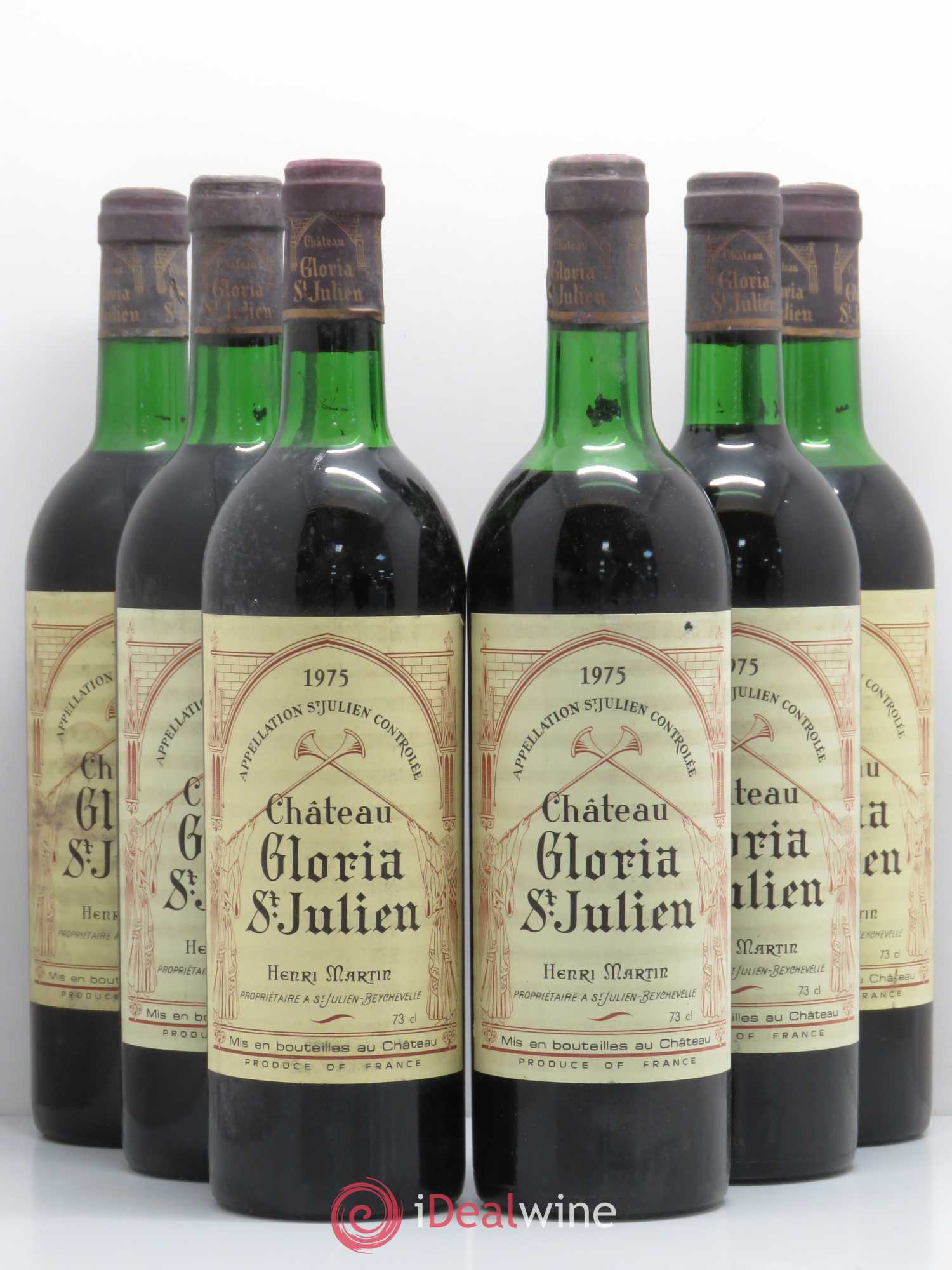 Château Gloria 1975 - Lot de 6 bouteilles - 0