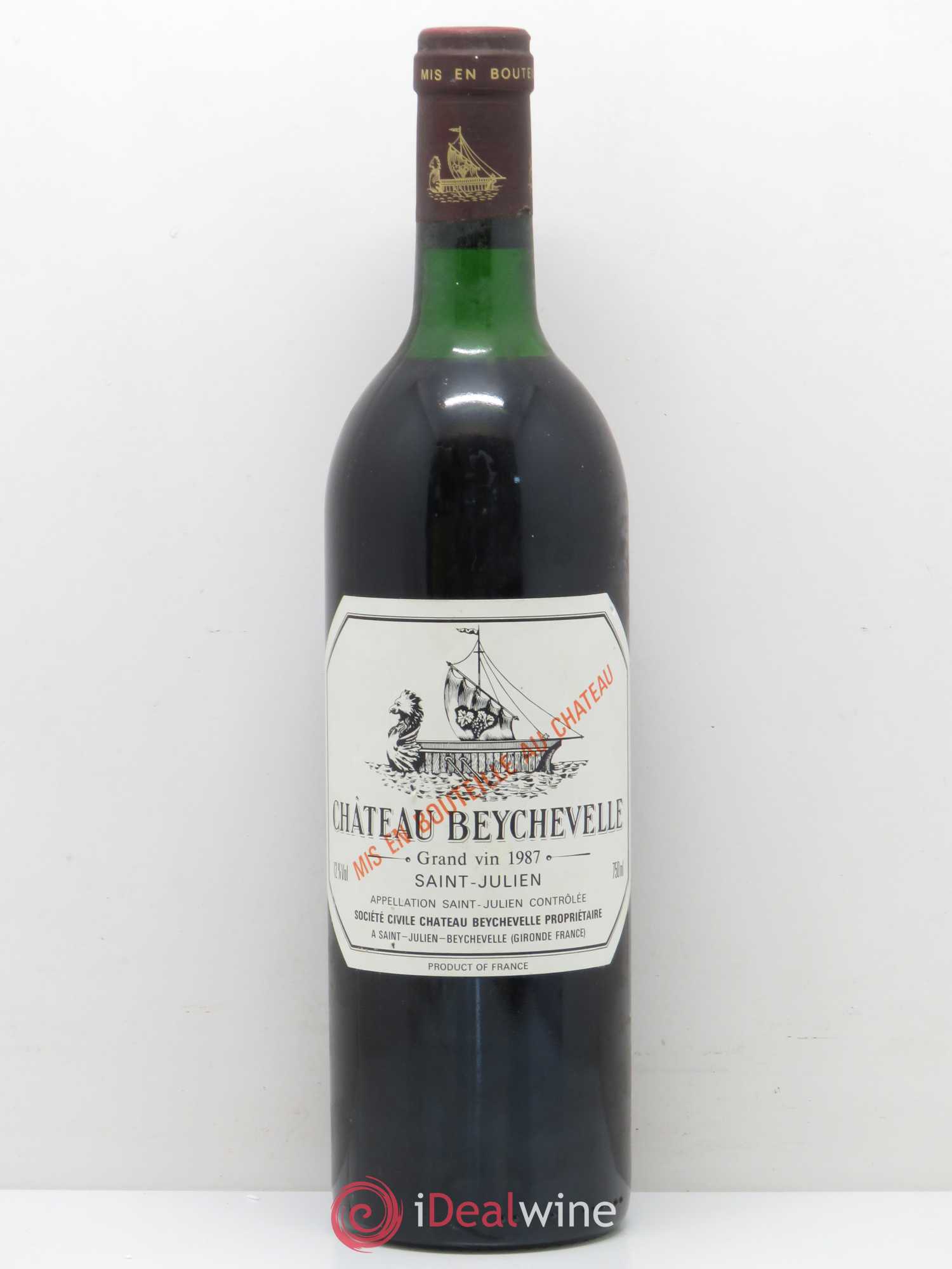 Château Beychevelle 4ème Grand Cru Classé 1987 - Lot de 1 bouteille - 0