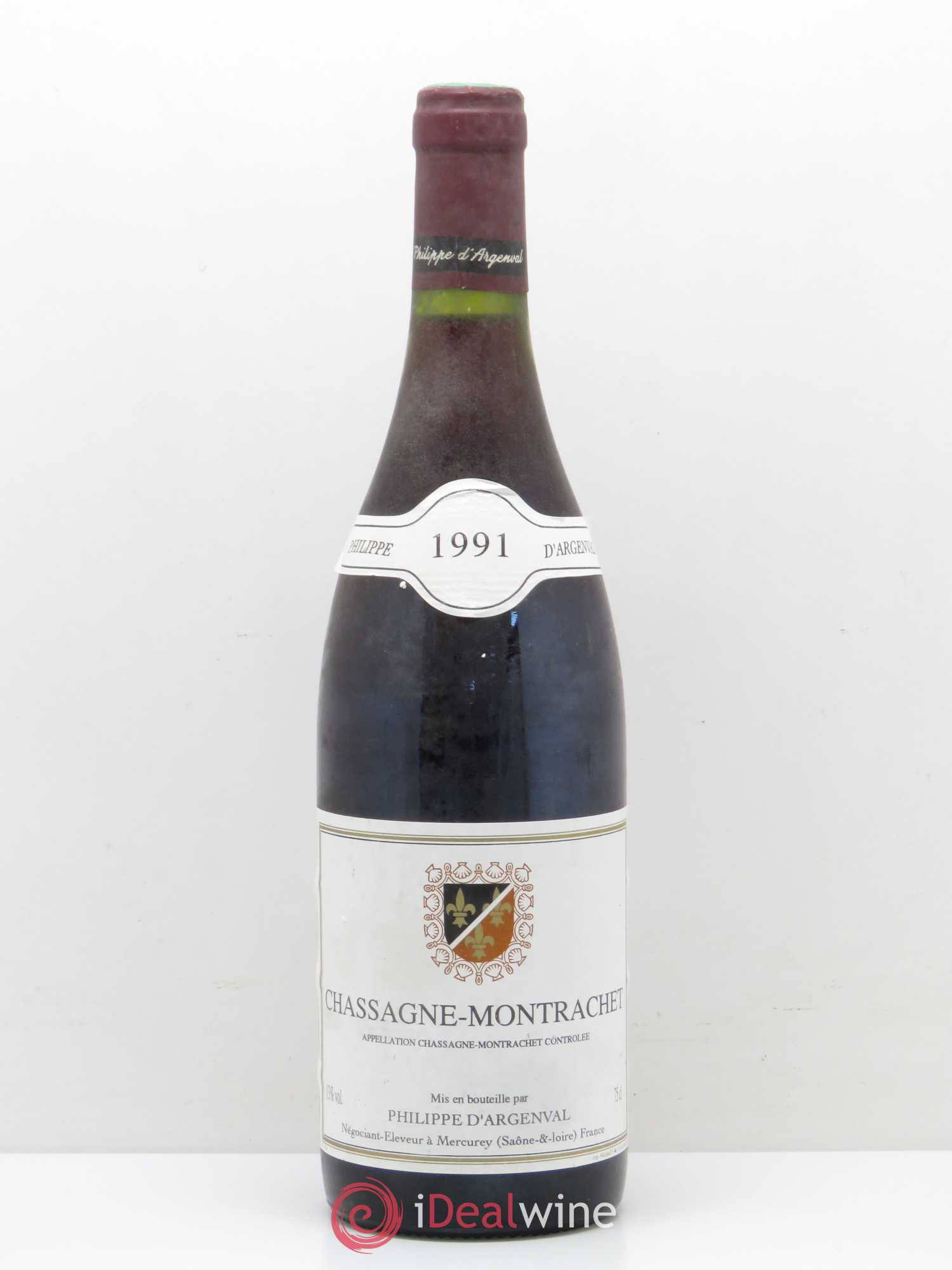 Chassagne-Montrachet Domaine Philippe d'Argenval 1991 - Lot de 1 bouteille - 0