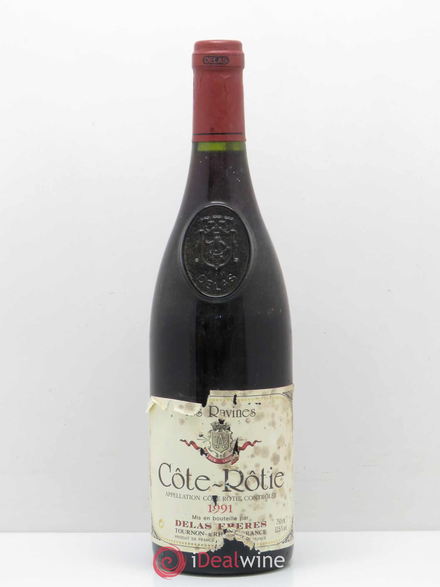 Côte-Rôtie Les Ravines Domaine Delas 1991 - Lot de 1 bouteille - 0