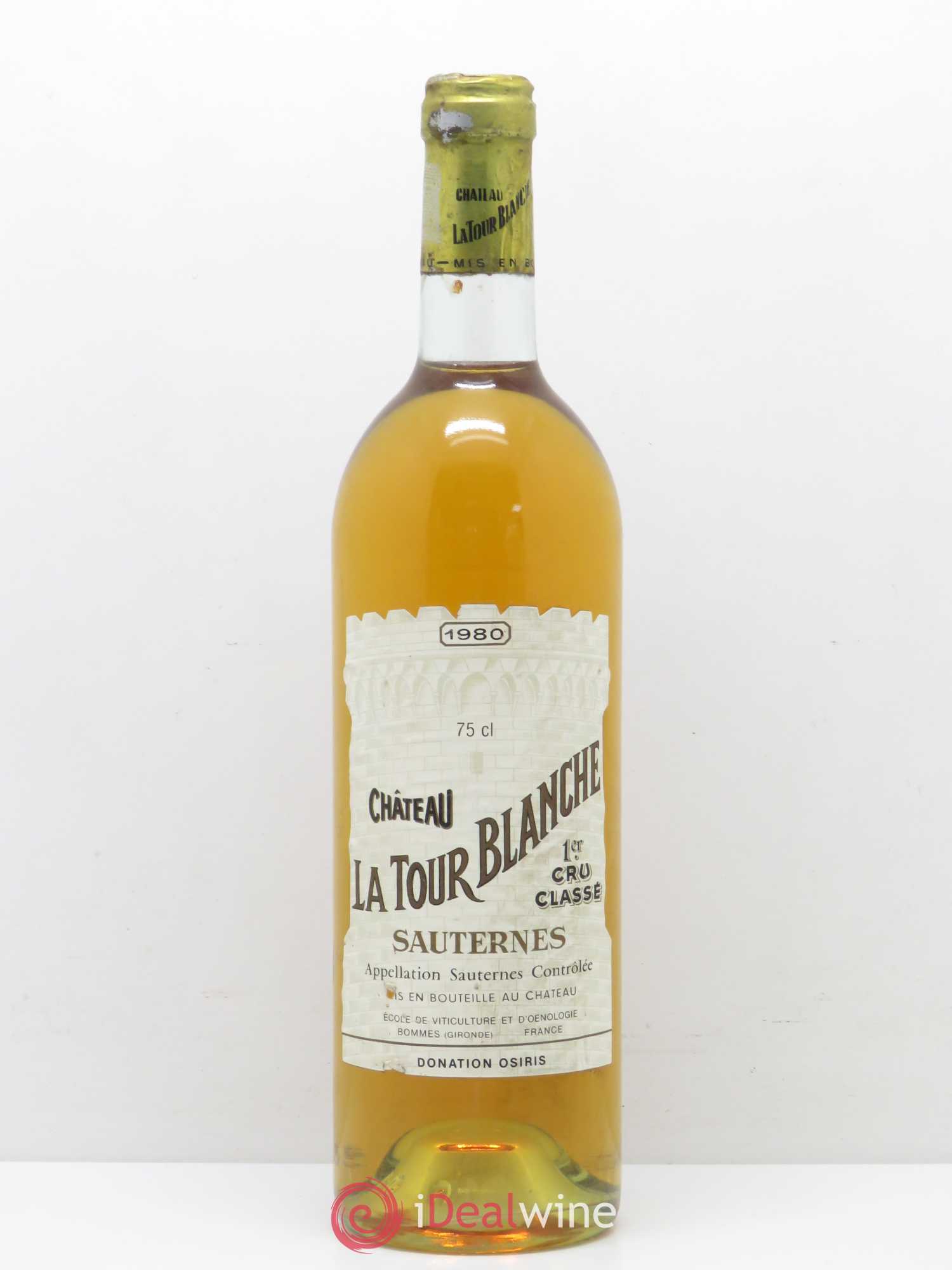 Château la Tour Blanche 1er Grand Cru Classé 1980 - Lotto di 1 bottiglia - 0