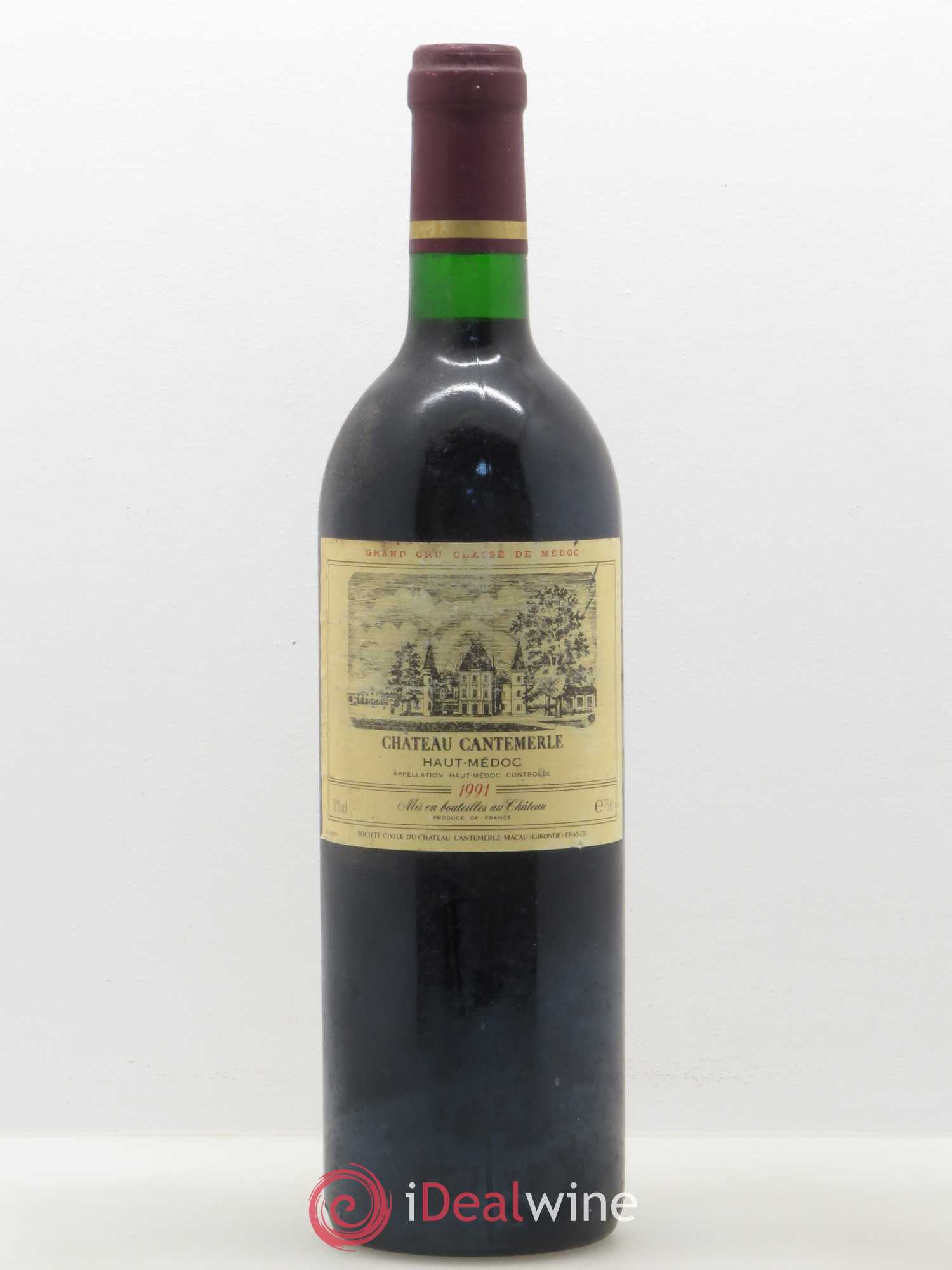 Château Cantemerle 5ème Grand Cru Classé 1991 - Lot de 1 bouteille - 0