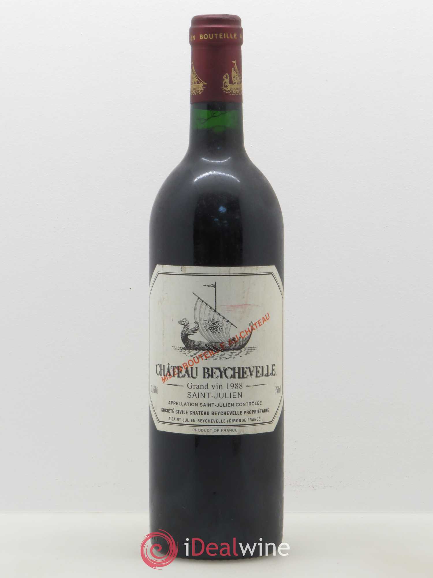 Château Beychevelle 4ème Grand Cru Classé 1988 - Lot de 1 bouteille - 0