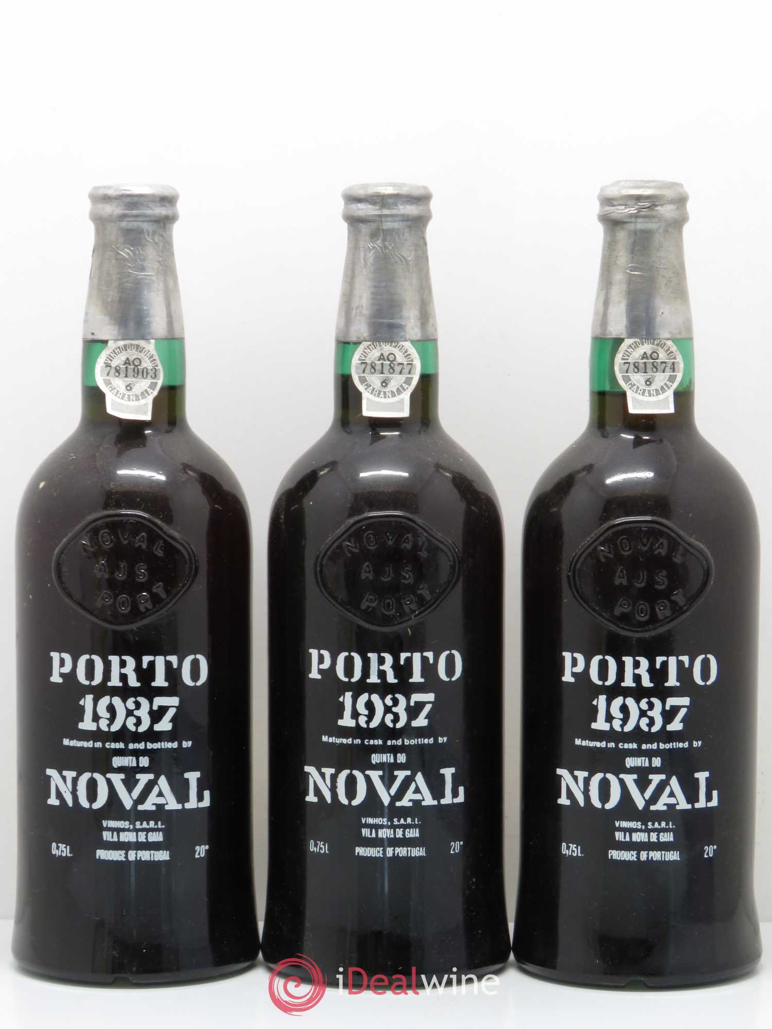Porto Quinta Do Noval Vintage Fine Old Tawny House Reserve 1937 - Posten von 3 Flaschen - 0