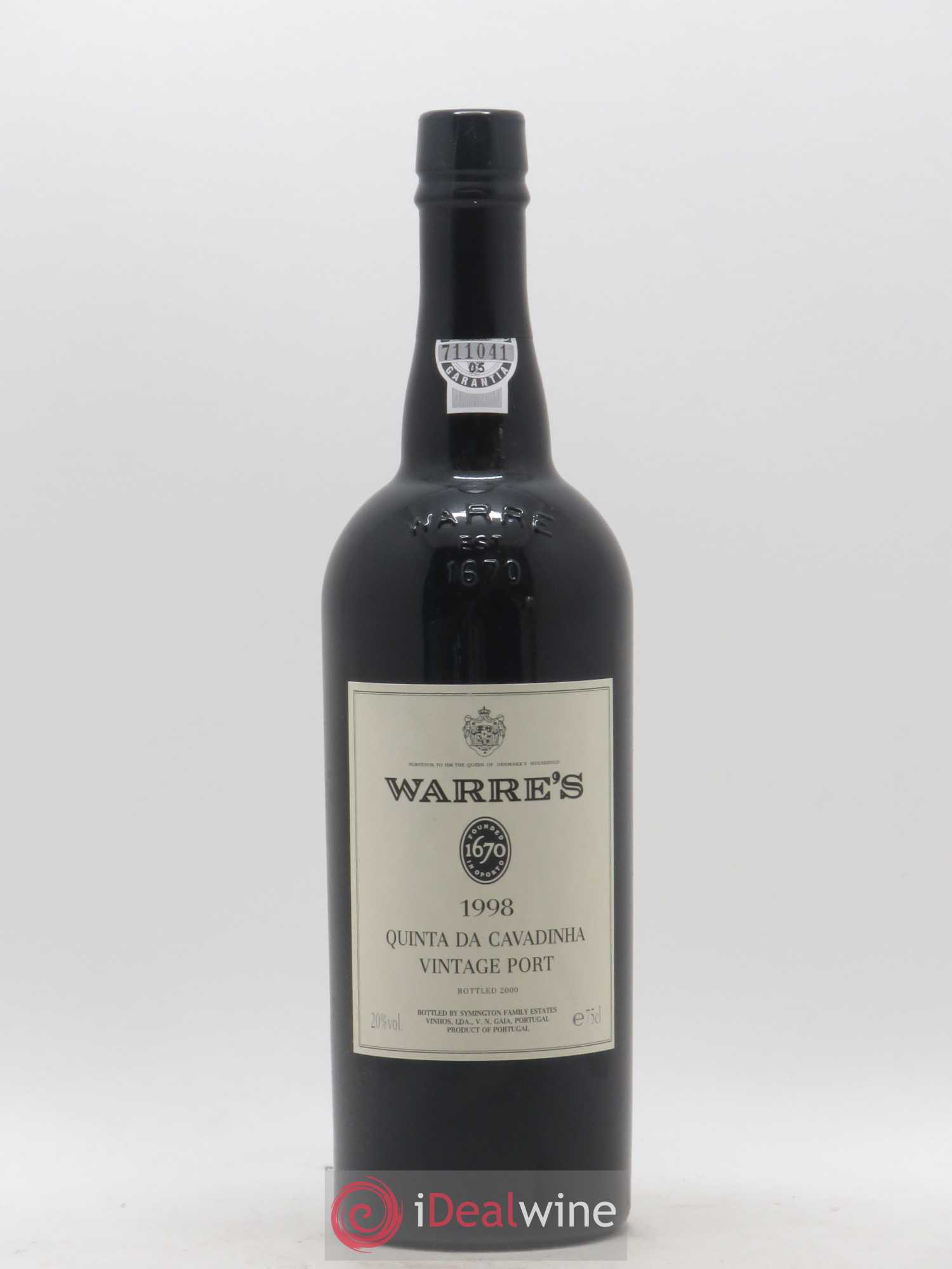 Porto Ruby Vintage Warre's Quinta da Cavadinha 1998 - Posten von 1 Flasche - 0