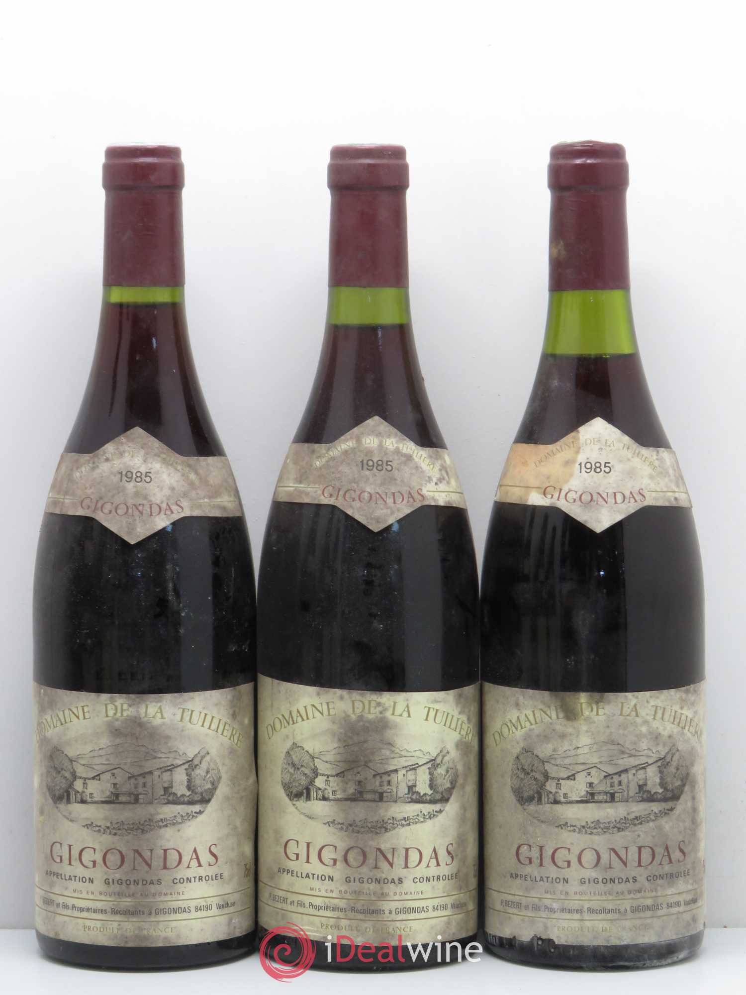 Gigondas Domaine de La Tuiliere 1985 - Posten von 6 Flaschen - 1