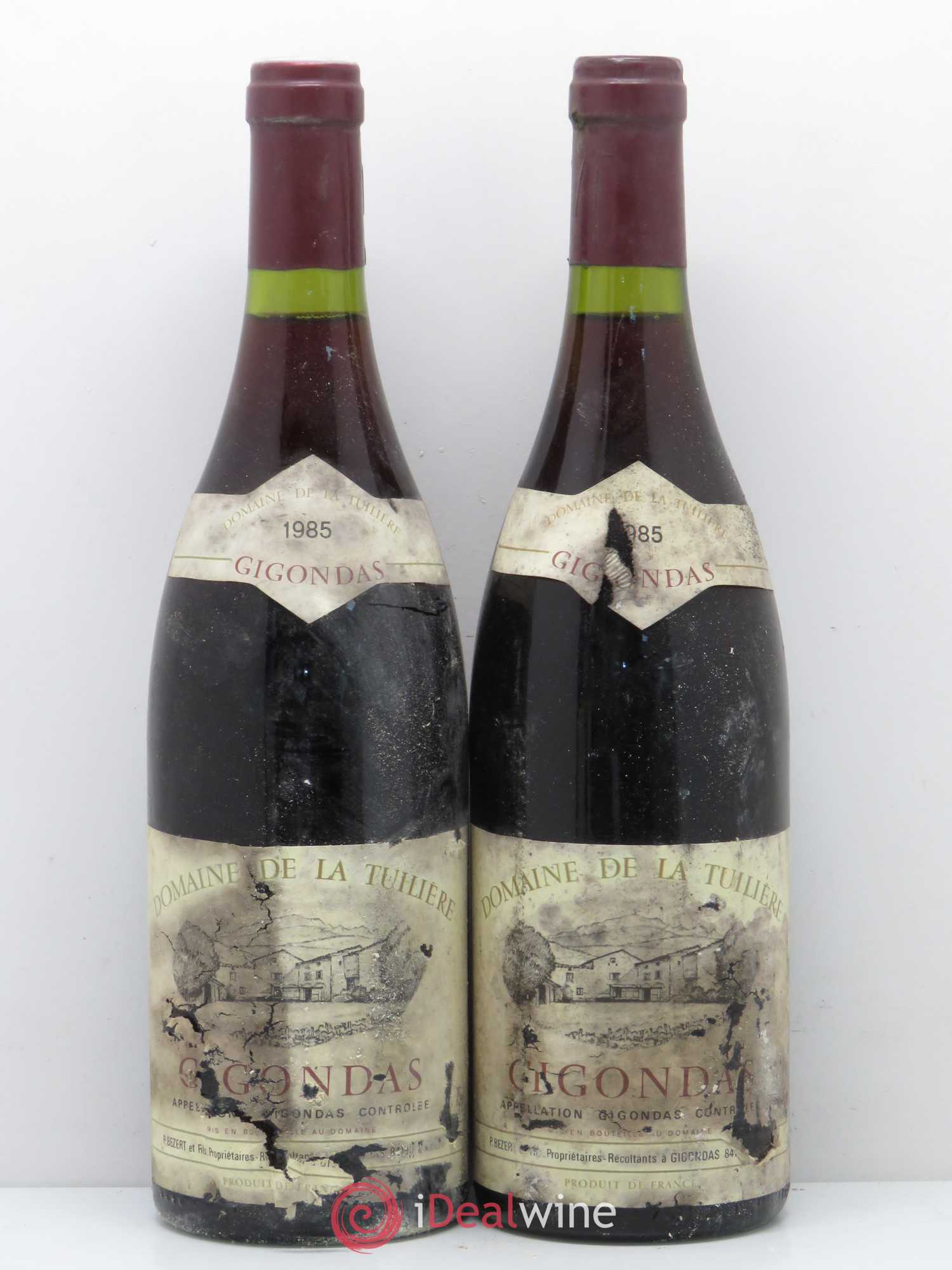 Gigondas Domaine de La Tuiliere 1985 - Posten von 2 Flaschen - 0