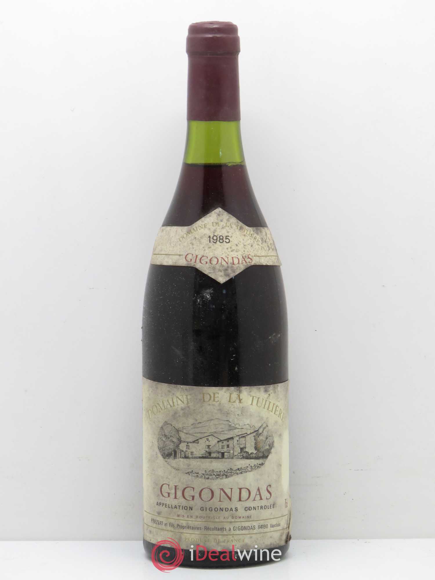 Gigondas Domaine de La Tuiliere 1985 - Posten von 1 Flasche - 0