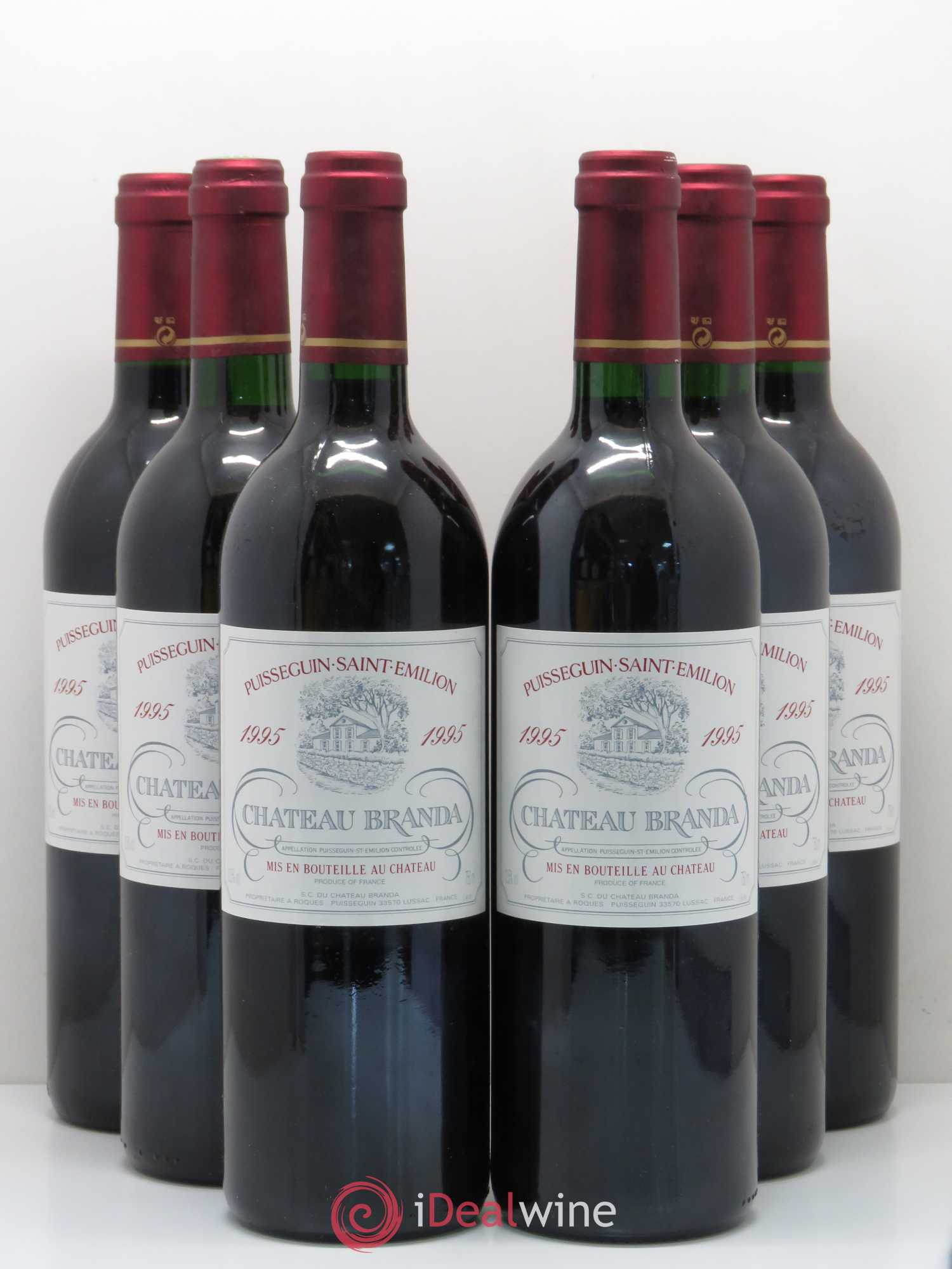 Château Branda 1995 - Lot de 6 bouteilles - 0
