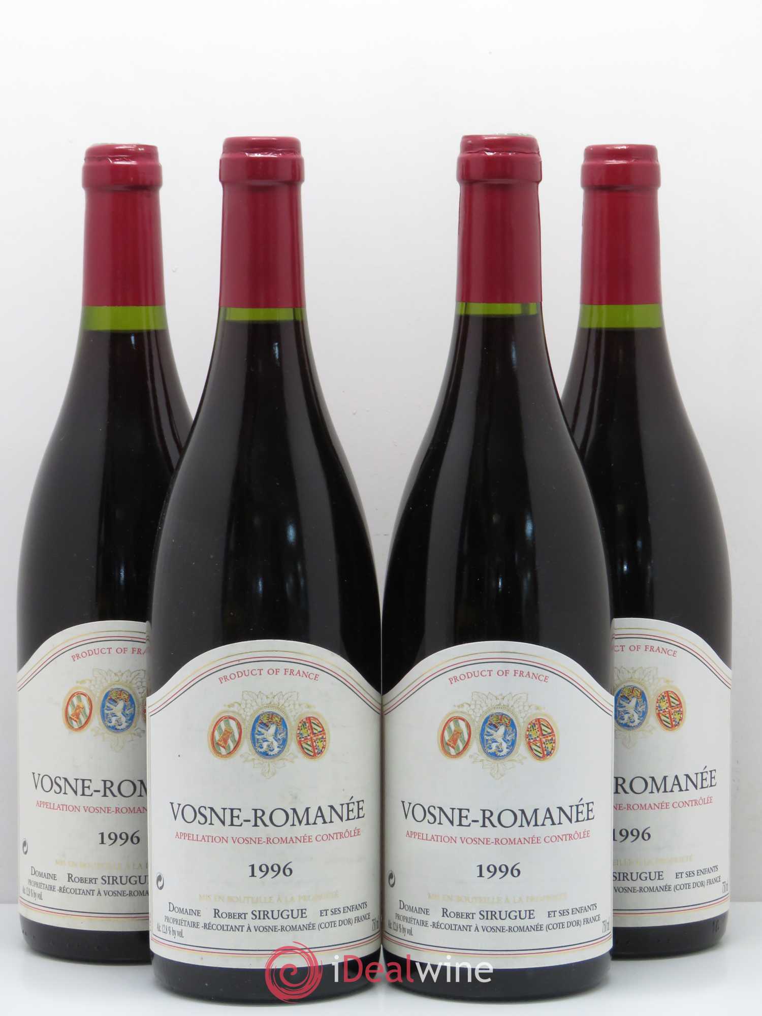 Vosne-Romanée Domaine Robert Sirugue 1996 - Posten von 4 Flaschen - 0