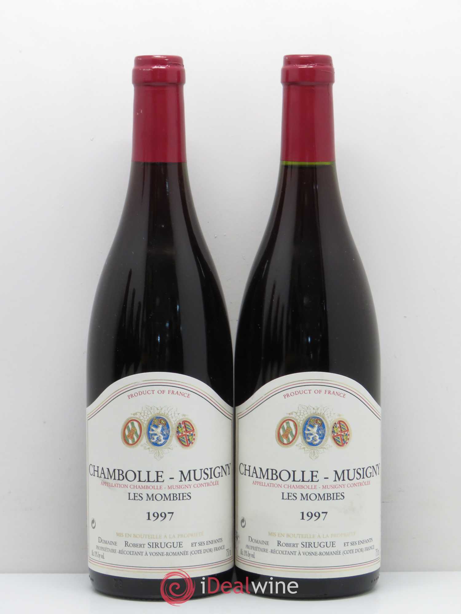 Chambolle-Musigny Les Mombies Domaine Robert Sirugue 1997 - Lot de 5 bouteilles - 2